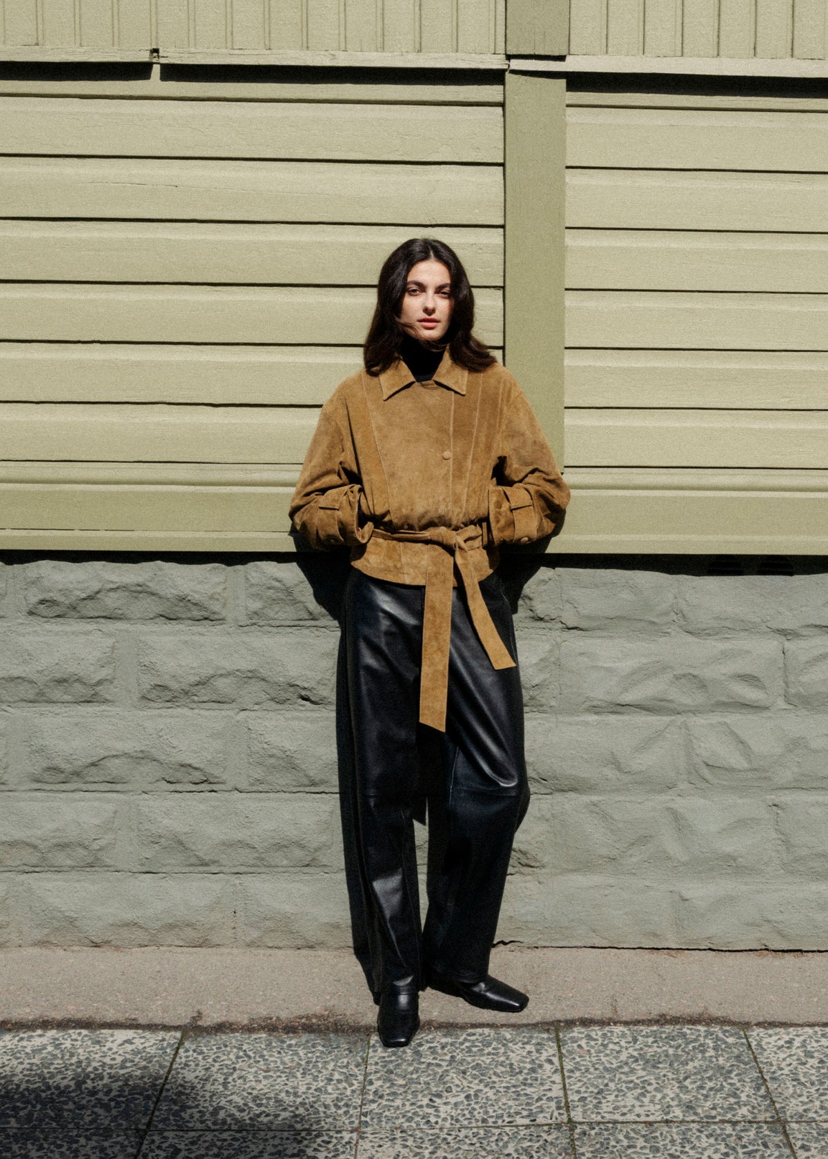 GWEN Suede Jacket | Olive