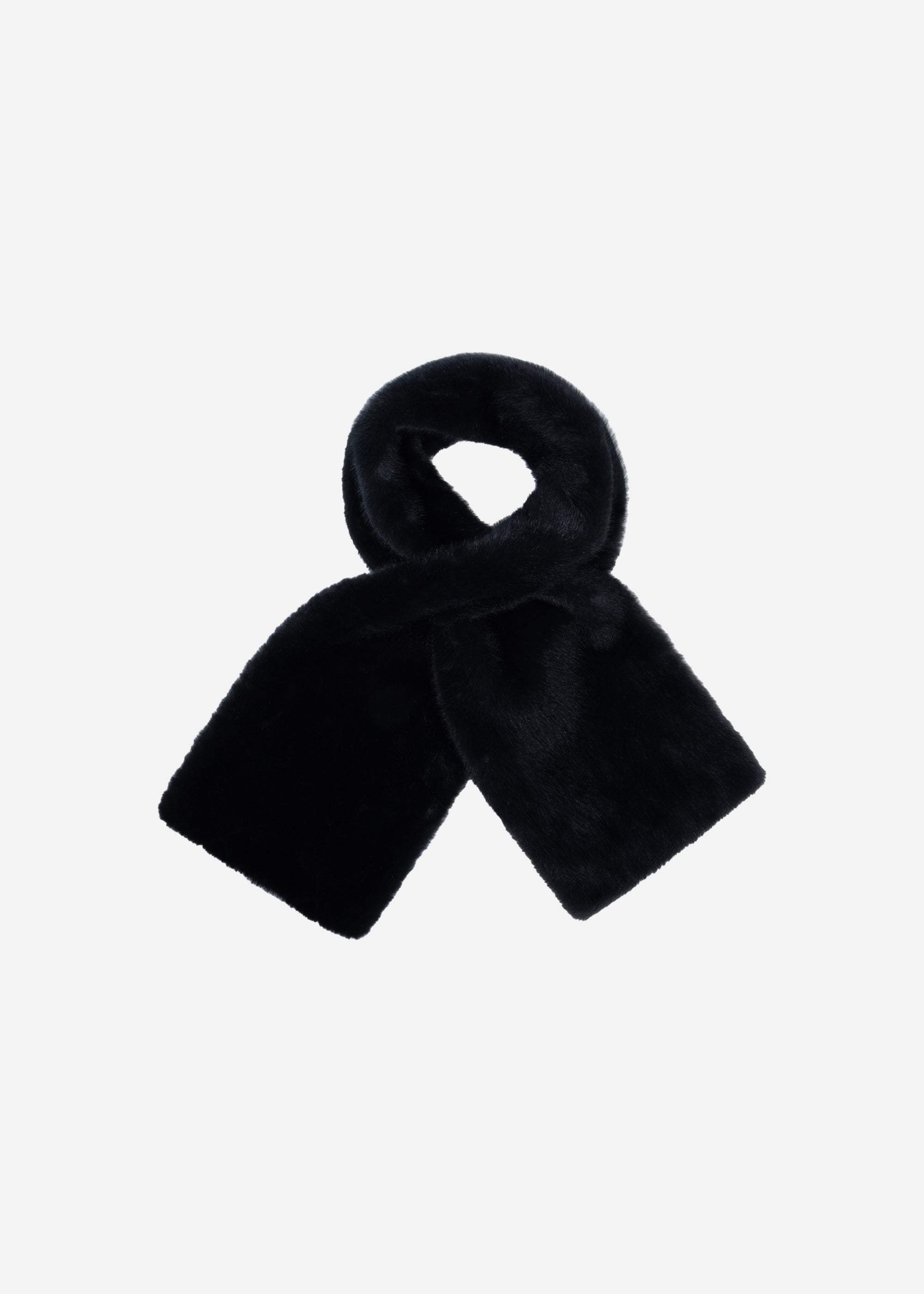 JEMMA Faux Fur Scarf | Dark Grey