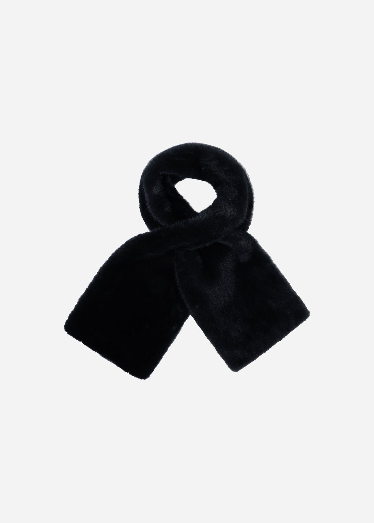 JEMMA Faux Fur Scarf | Dark Grey