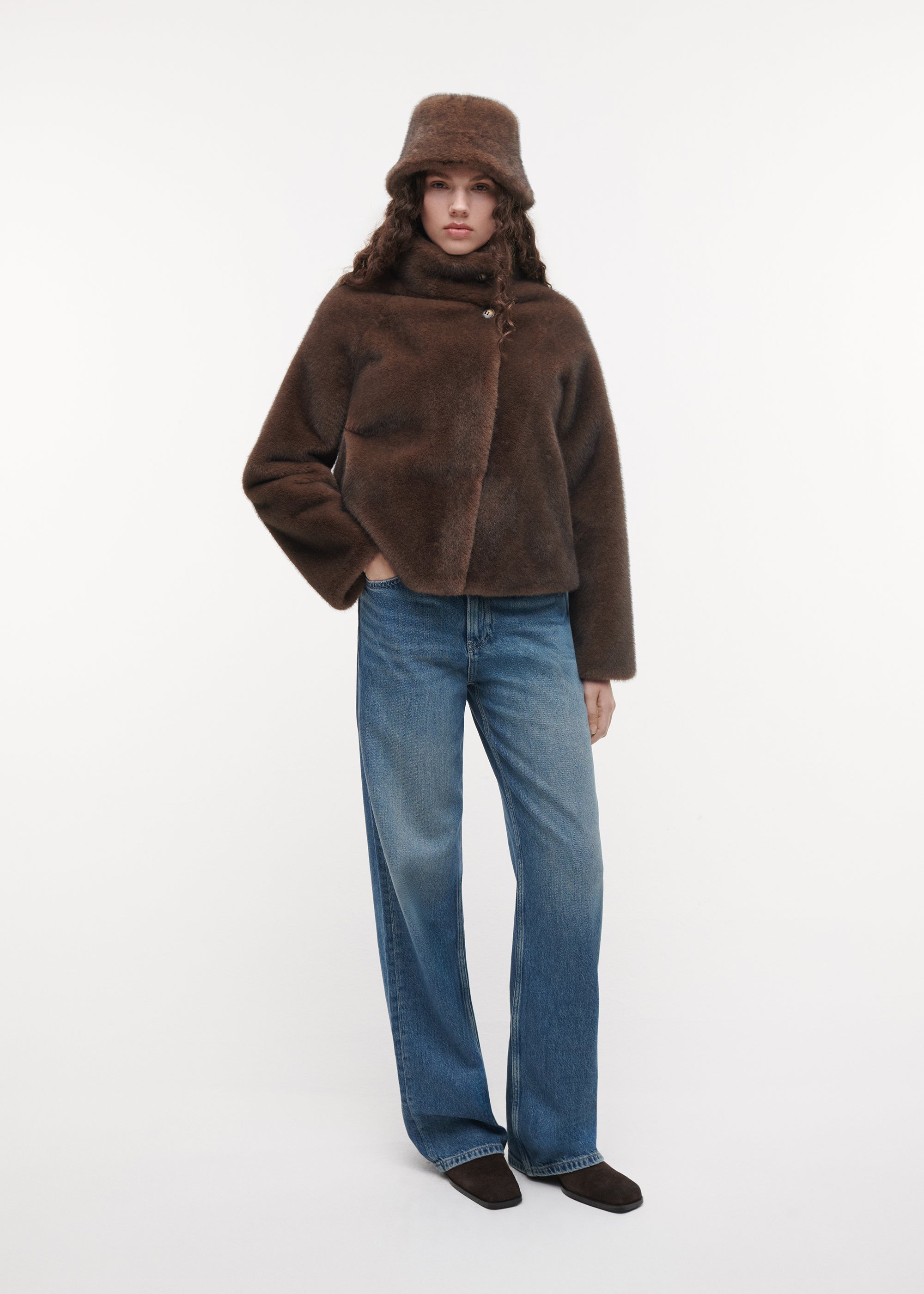 BEAU Faux Fur Hat | Choco