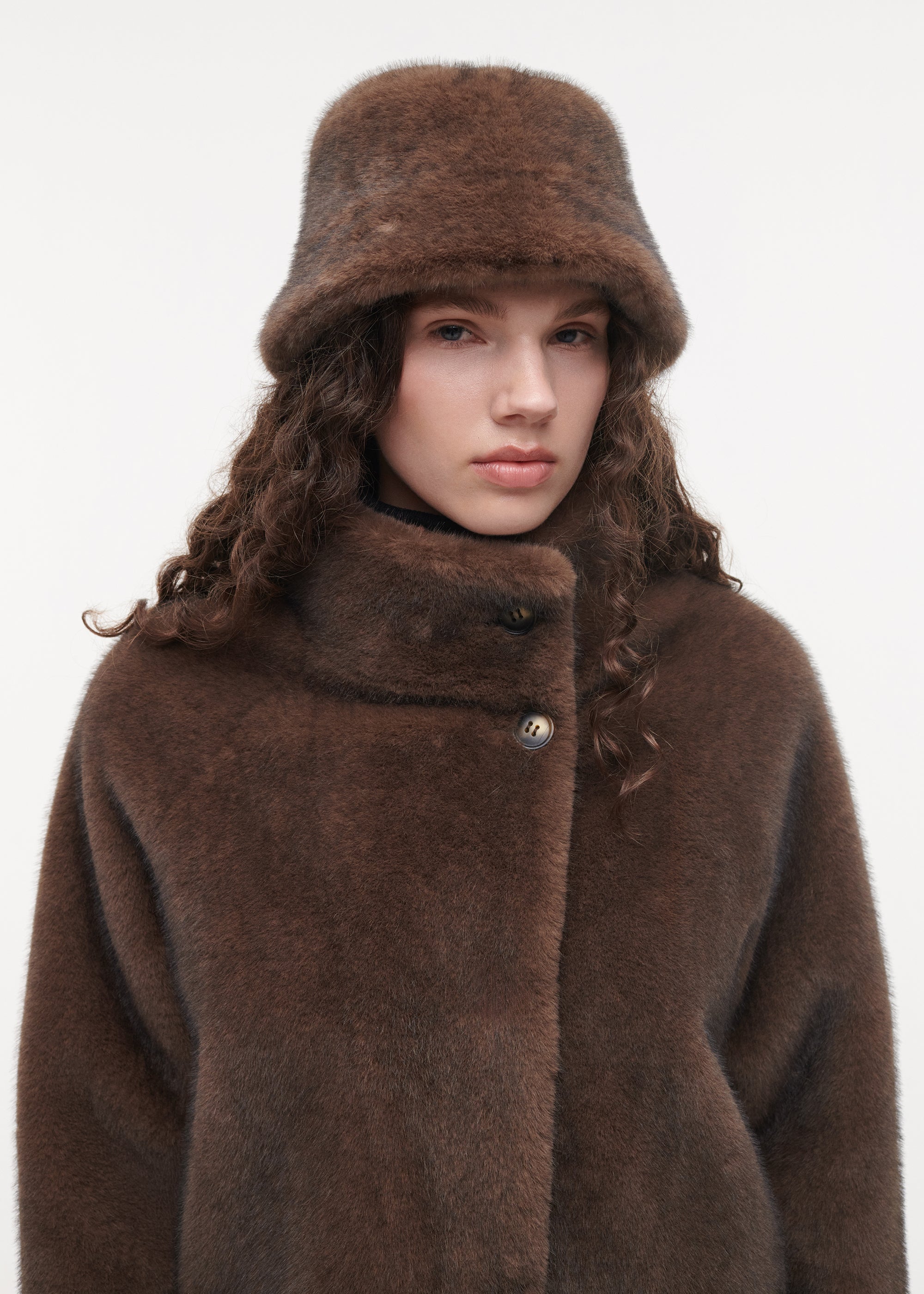 BEAU Faux Fur Hat | Choco