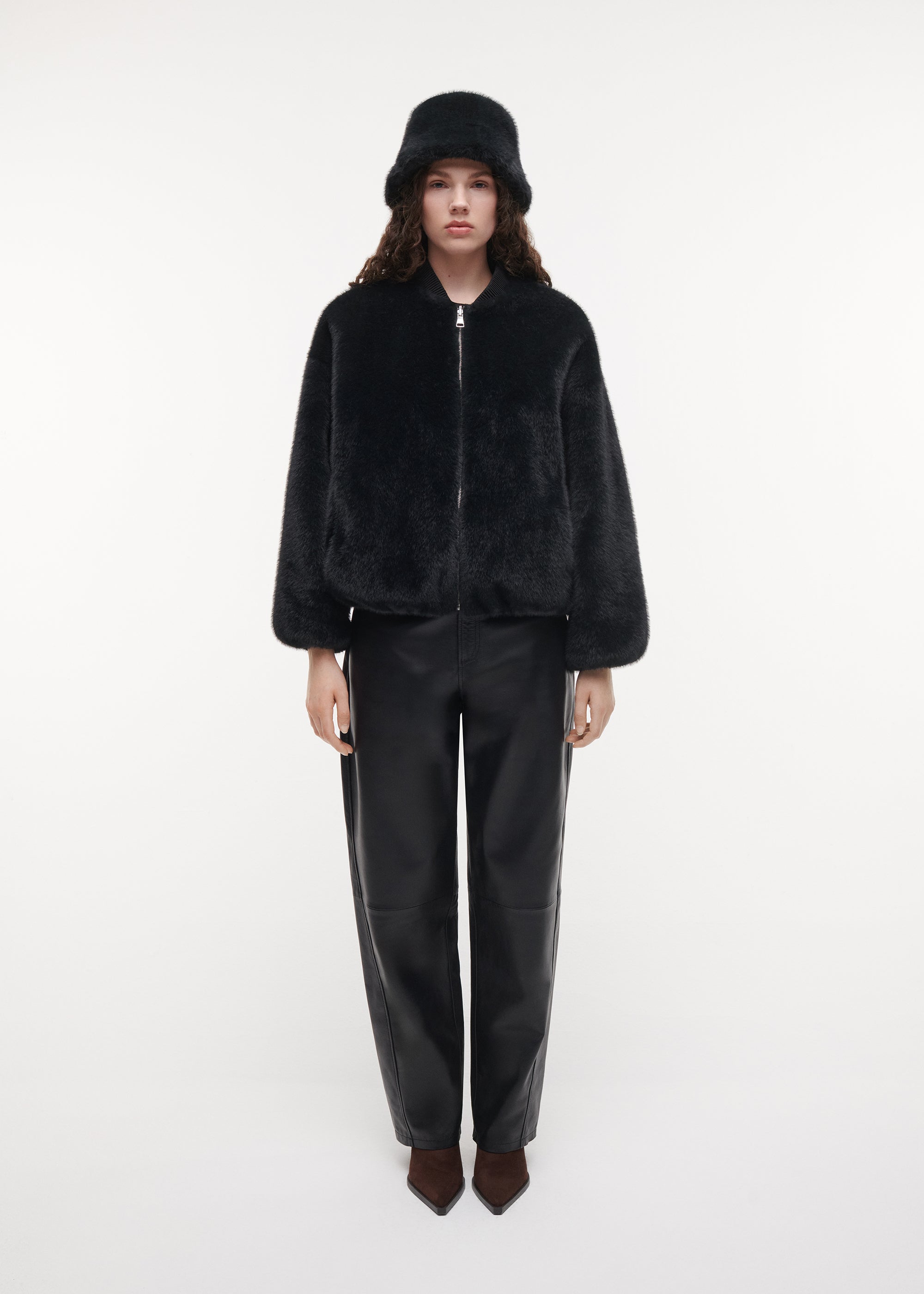 BEAU Faux Fur Hat | Dark Grey
