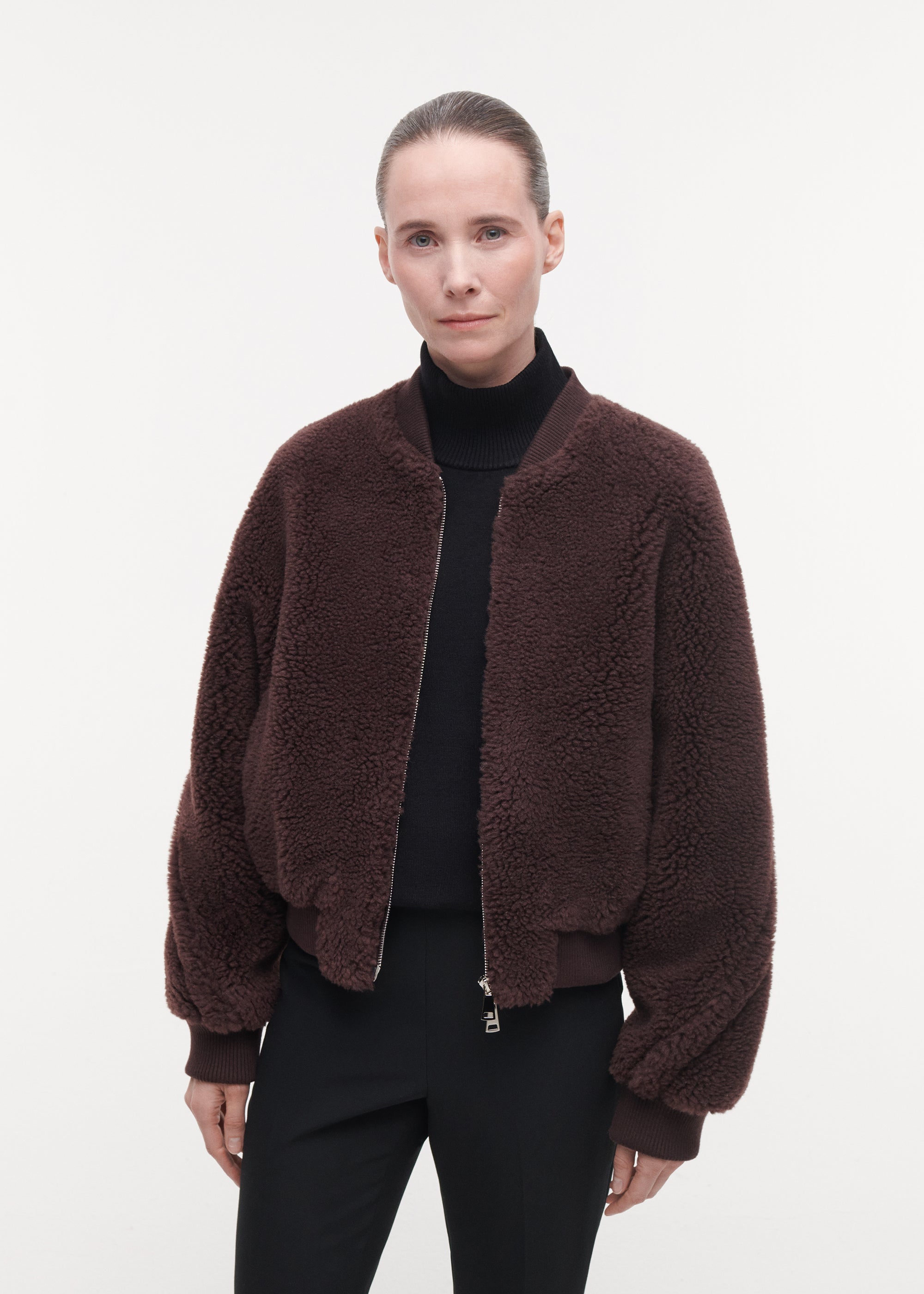 LAURA Teddy Bomber Jacke | Shiraz