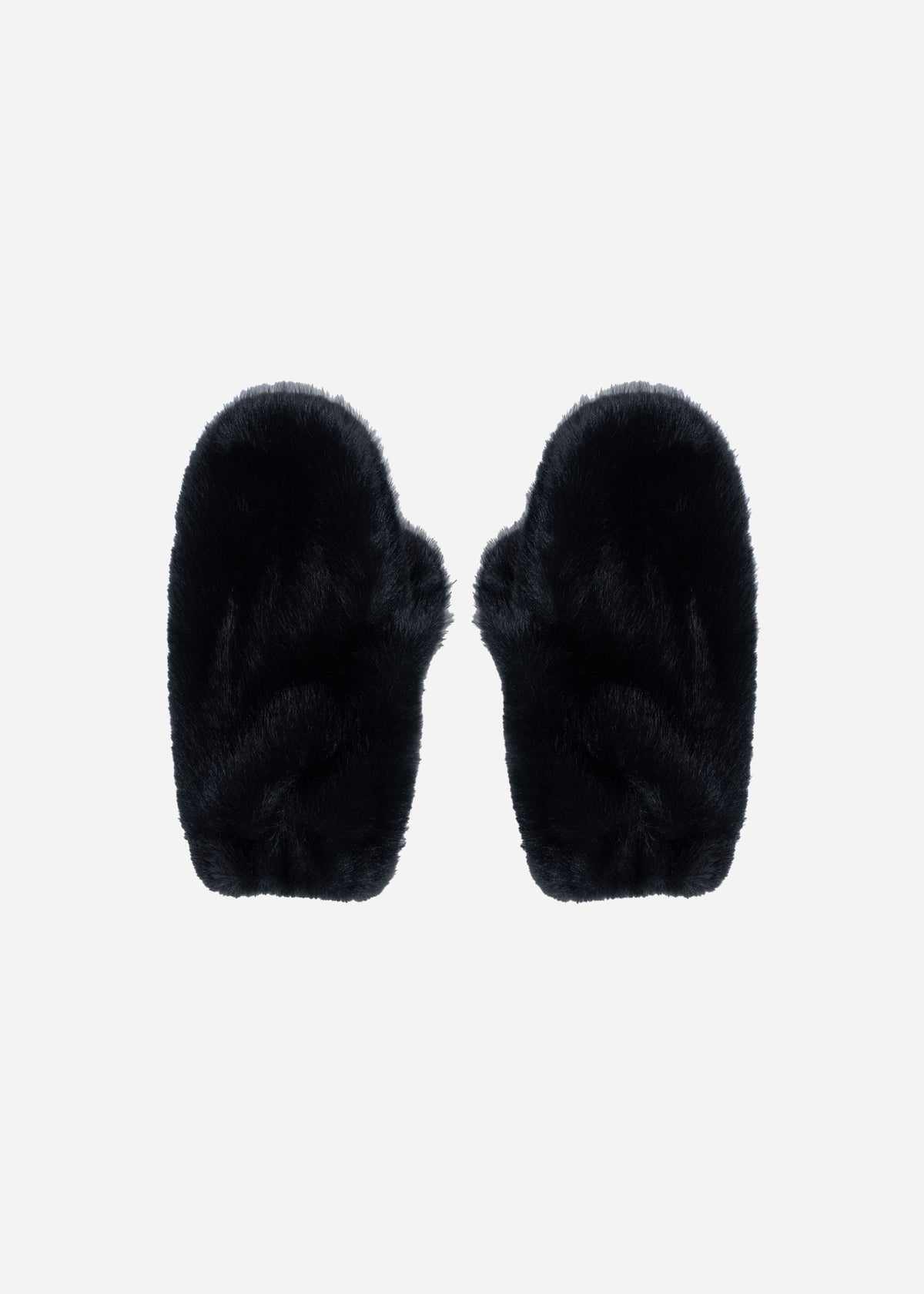 EVALYN Faux Fur Gloves | Dark Grey
