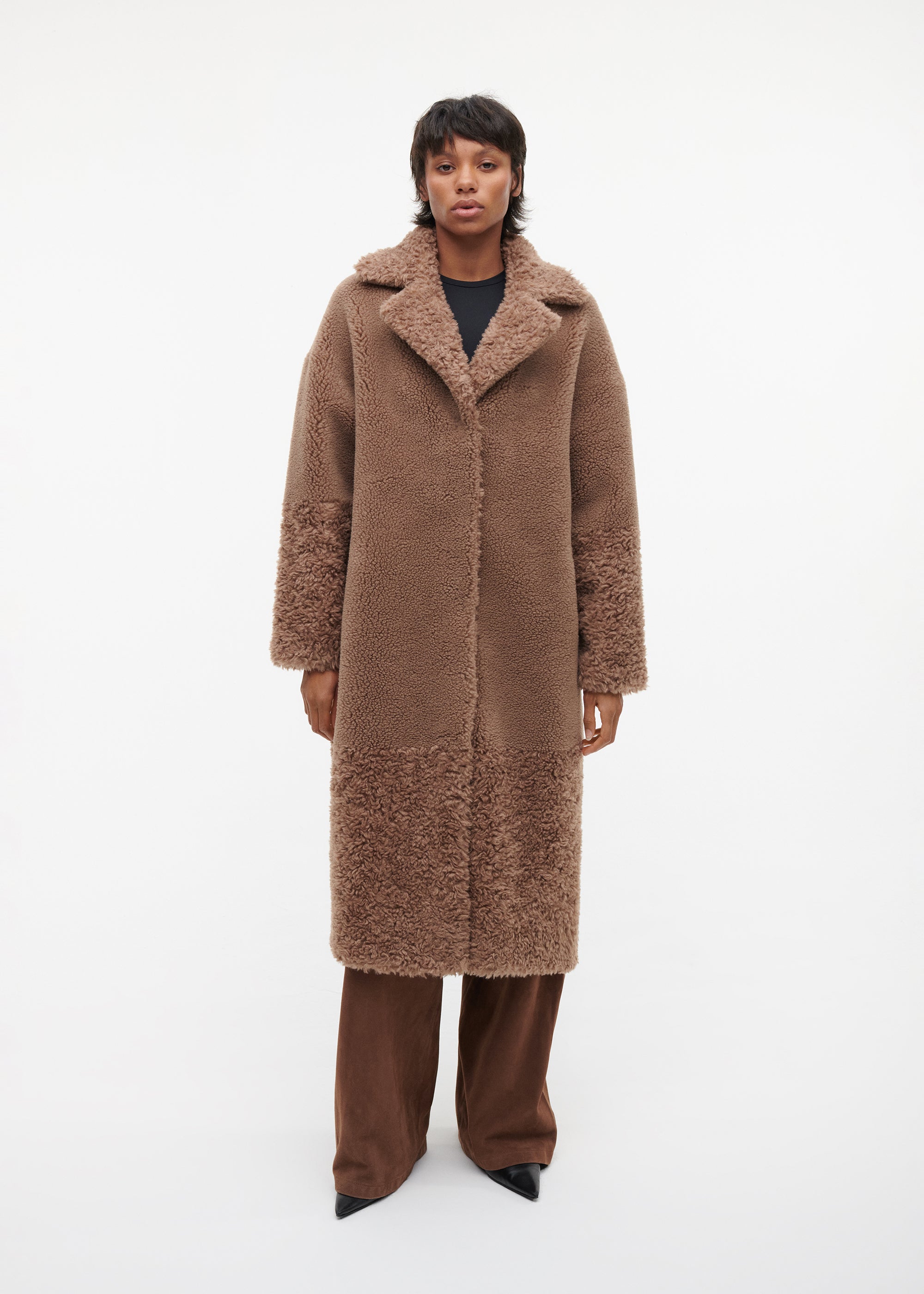 FLOOR Teddy Wool Coat | Camel