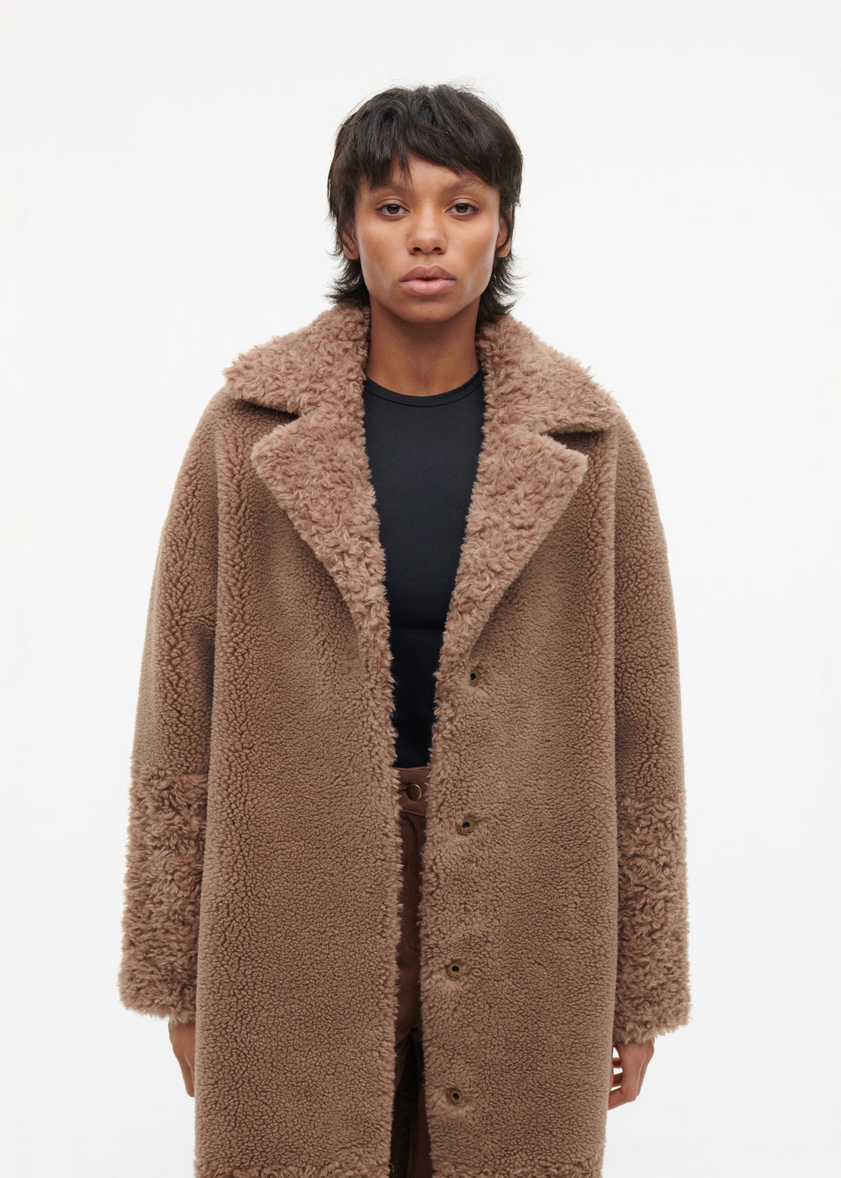 FLOOR Teddy Wool Coat | Camel