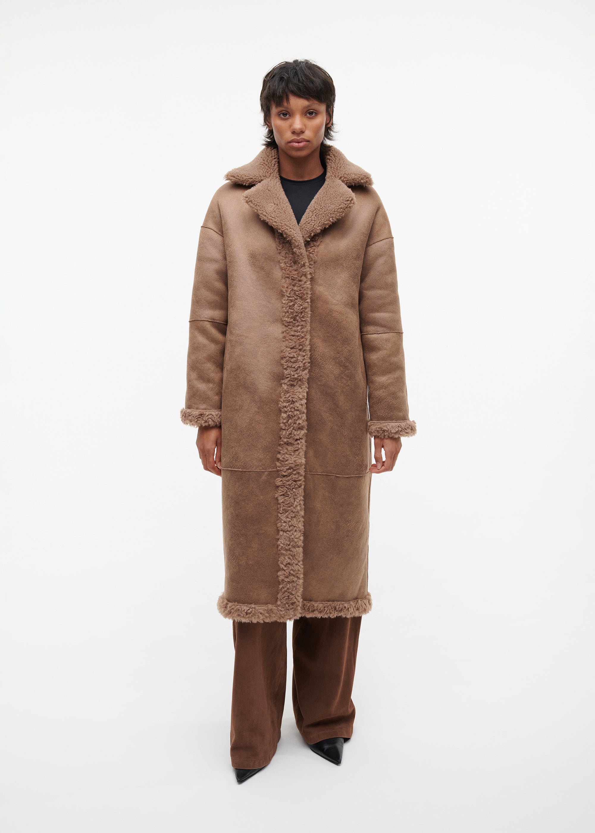 FLOOR Teddy Wool Coat | Camel