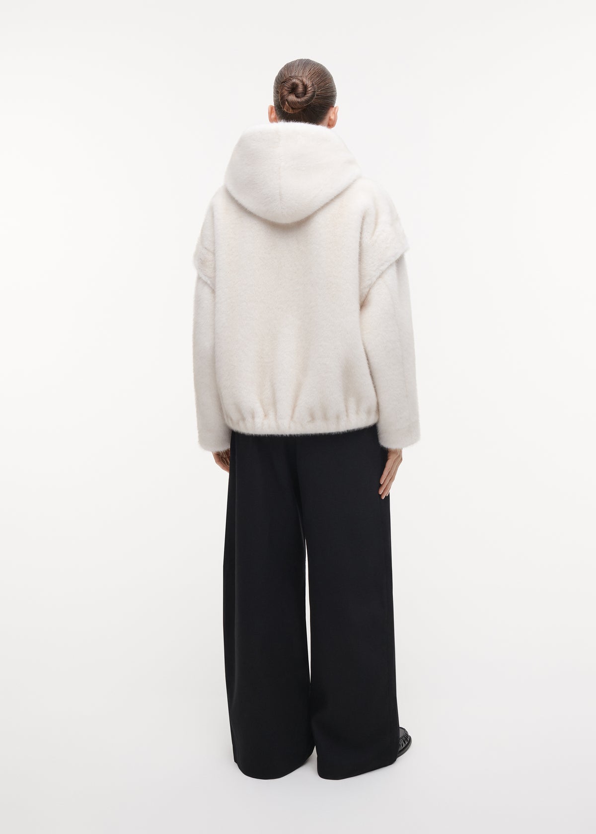 ISADEE Reversible Faux Fur Jacket | Ecru
