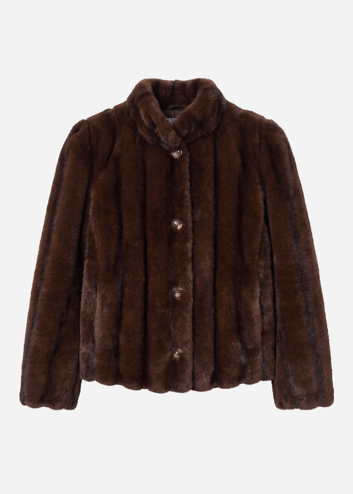 SOLINE Faux Fur Jacket | Dark Brown