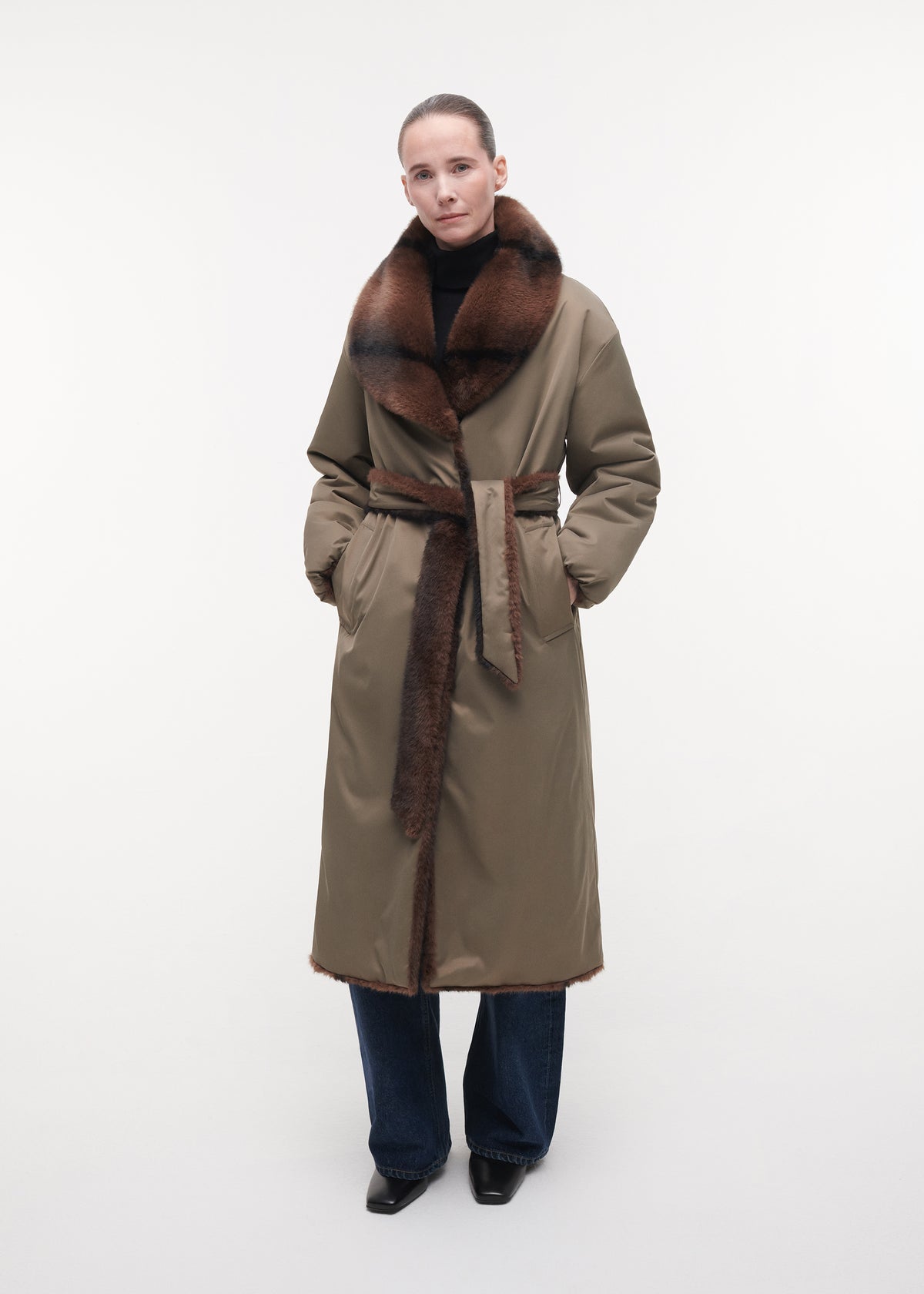 YOSHE Reversible Coat | Dark Fox