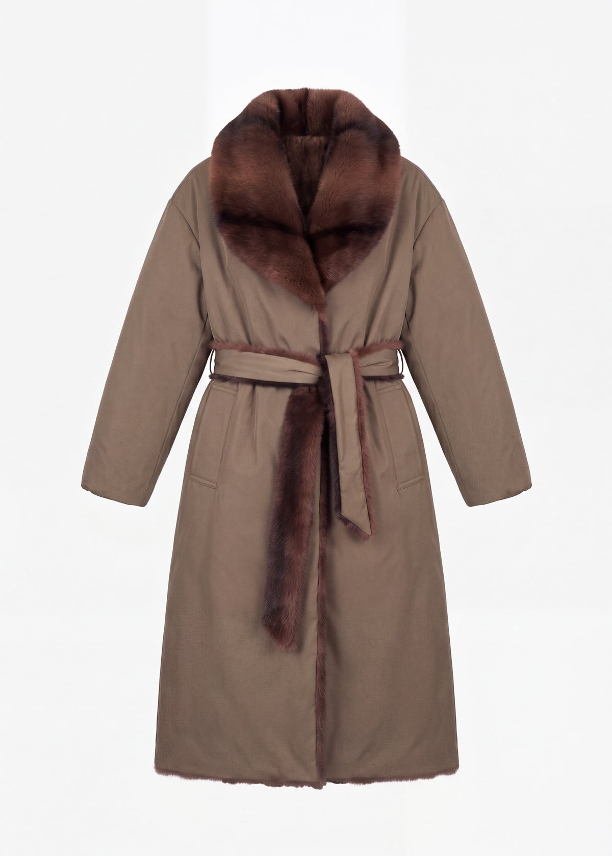 YOSHE Reversible Coat | Dark Fox