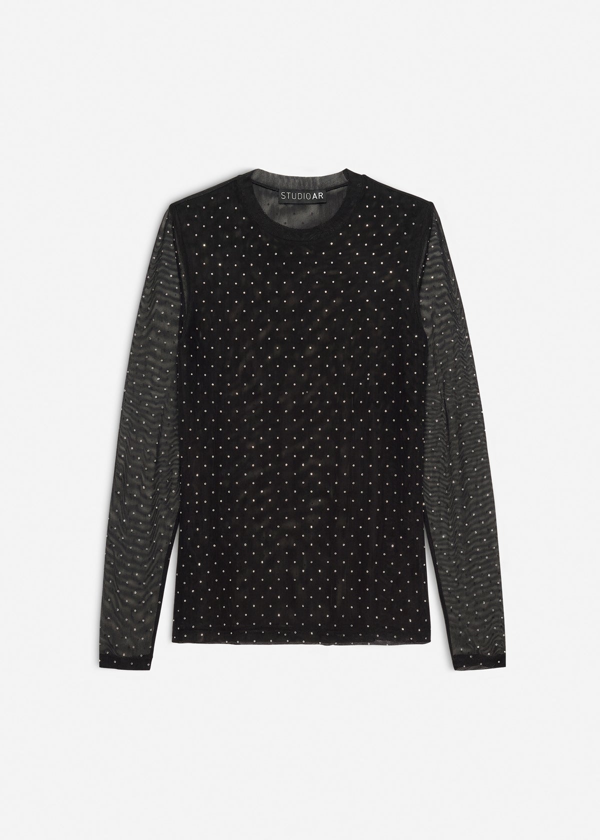 INES Glitter Top | Black