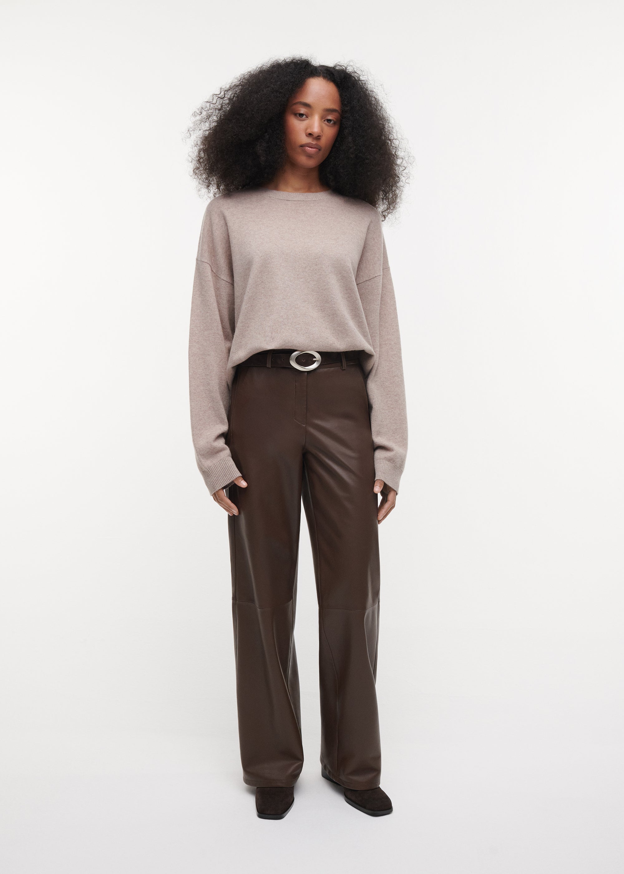 ILANA Cashmere trui | Beige Melange