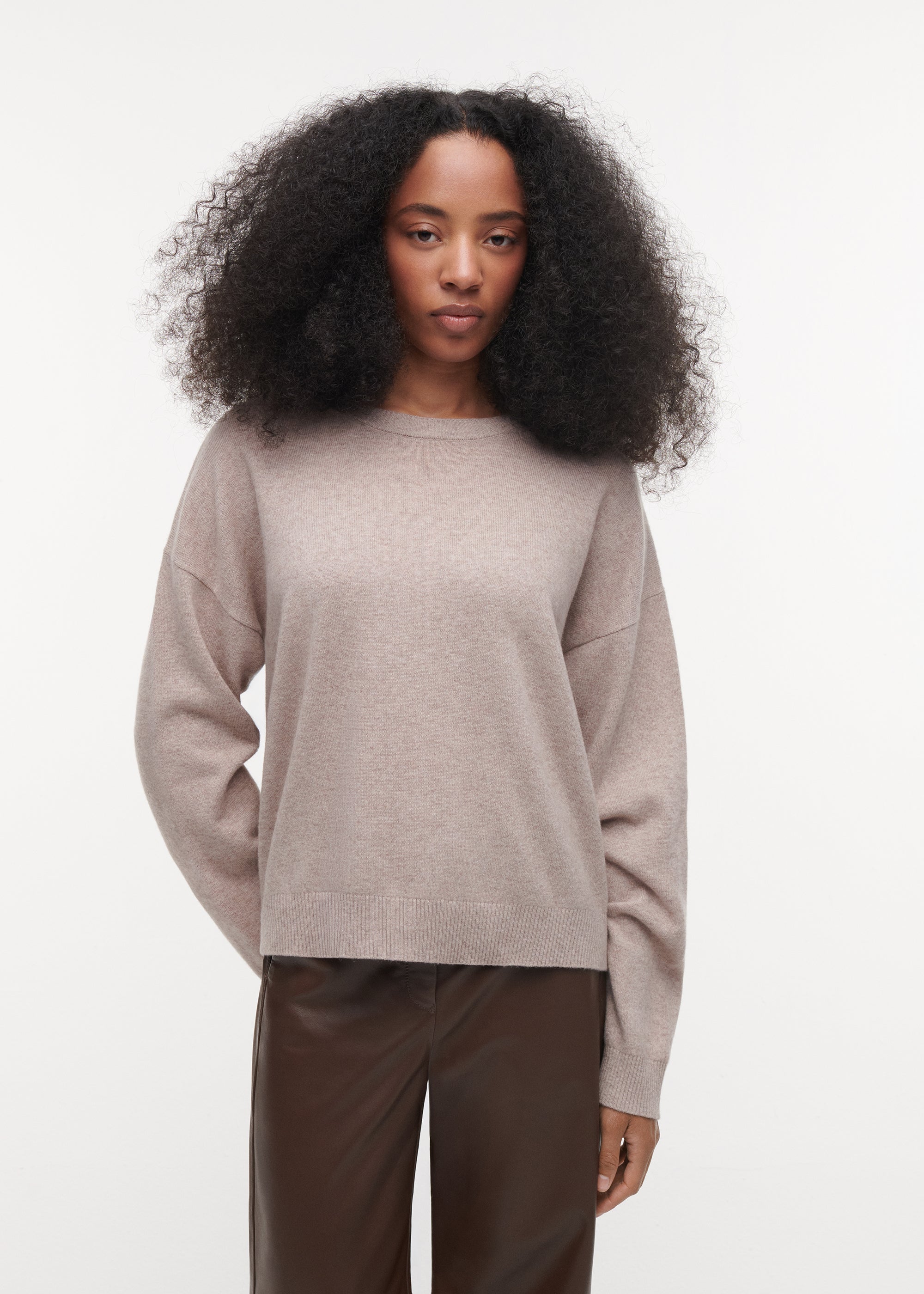 ILANA Cashmere trui | Beige Melange