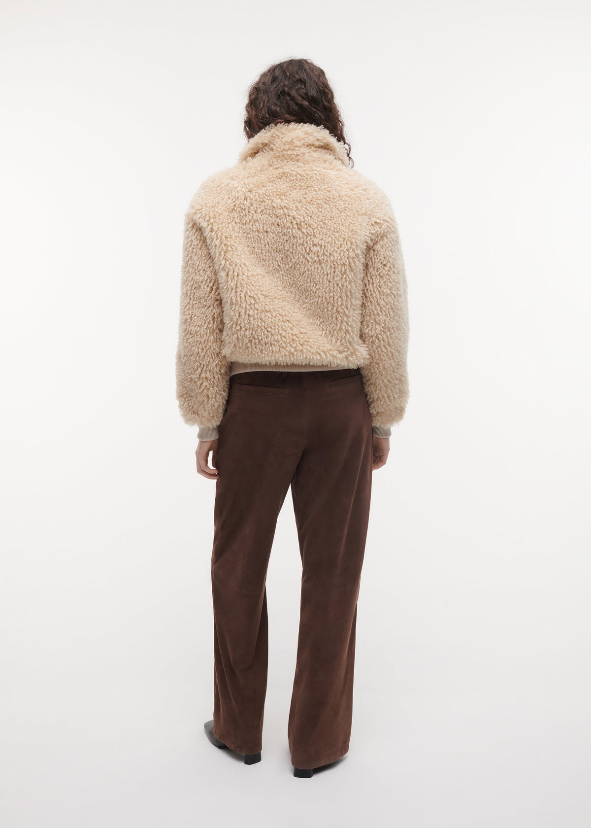 LIZZY Faux Fur Jacket | Beige