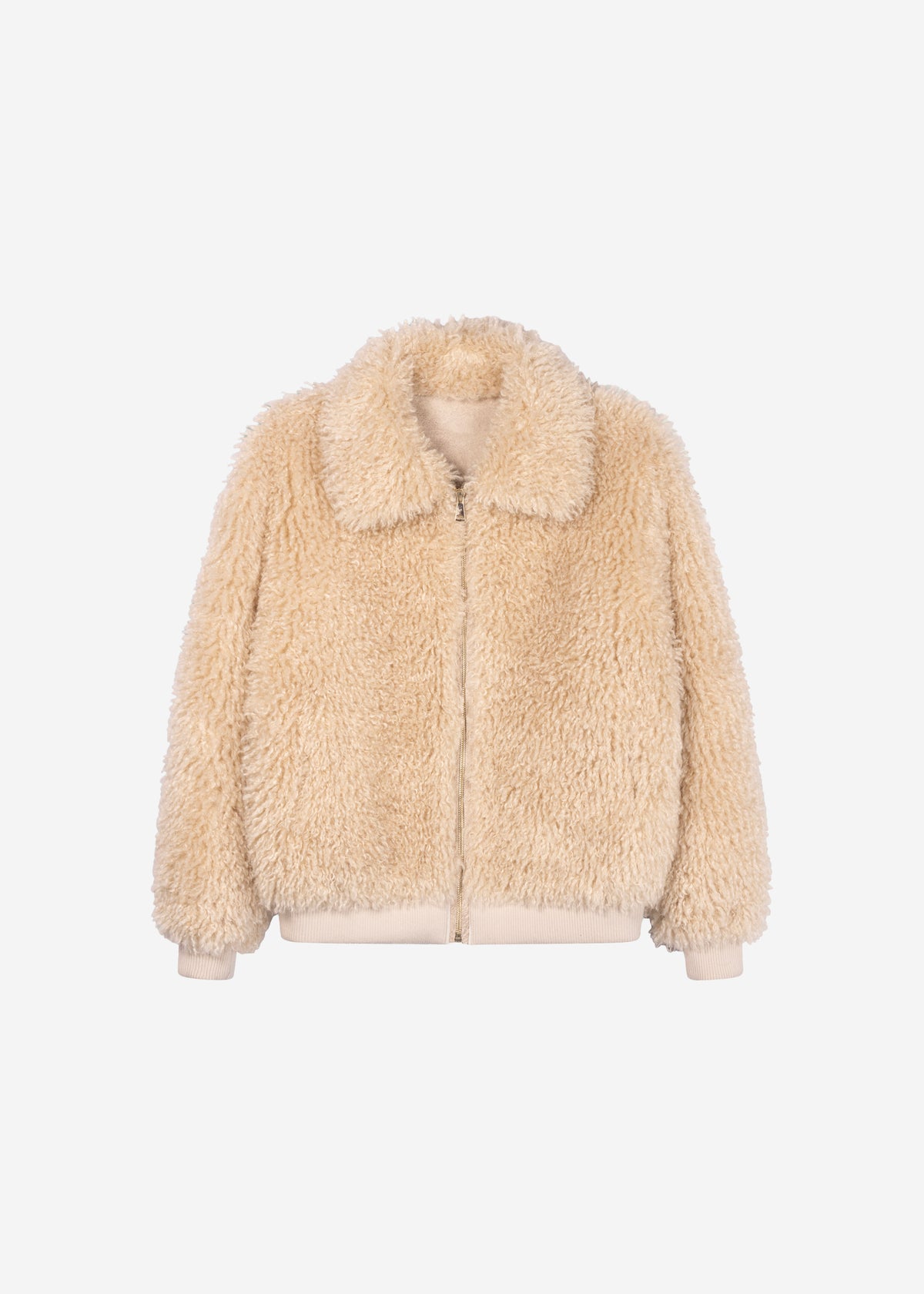 LIZZY Faux Fur Jacket | Beige