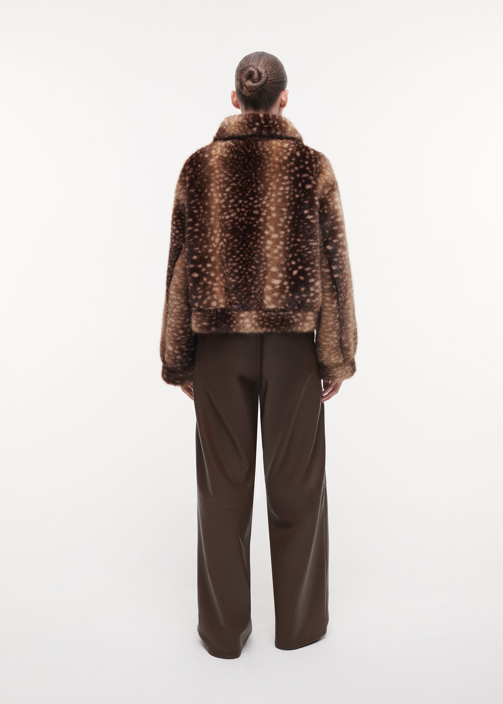 LUCY Faux Fur Jacke | Brown