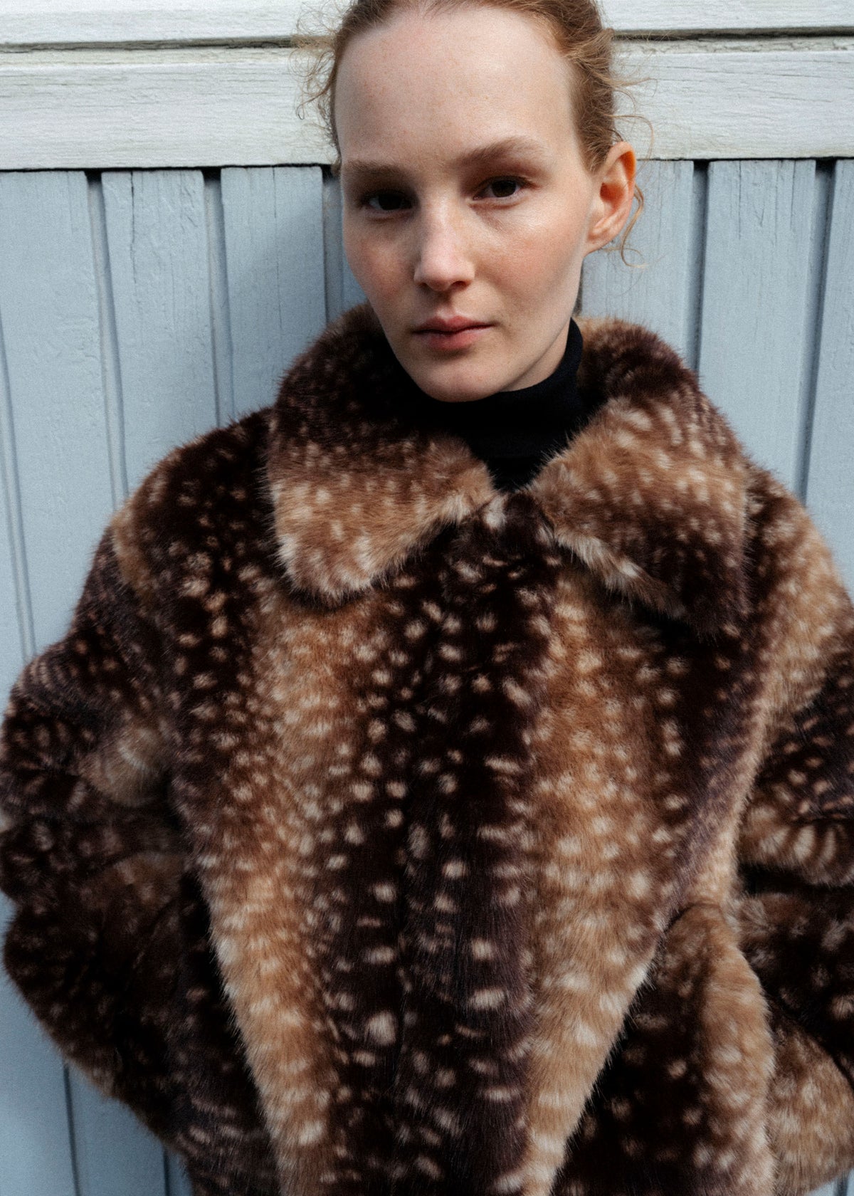 LUCY Faux Fawn Jas | Brown