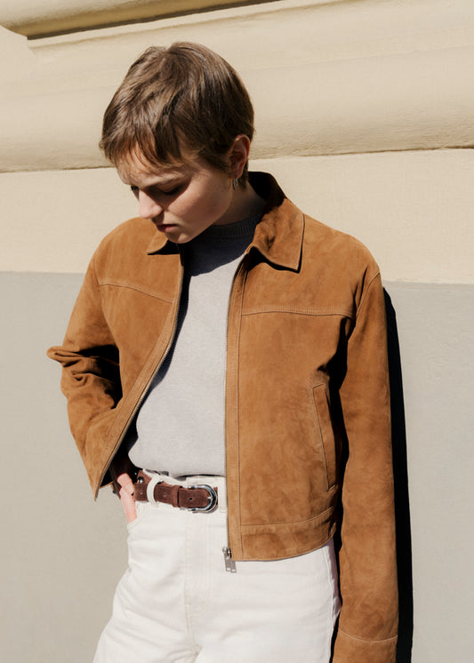 SUE Suede Fringe Jacket