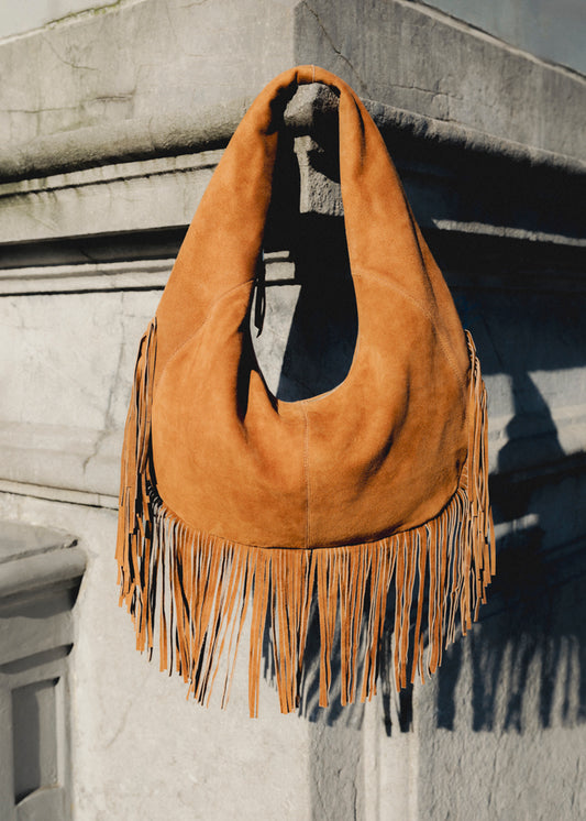 BROOKE Suede Fringe Bag