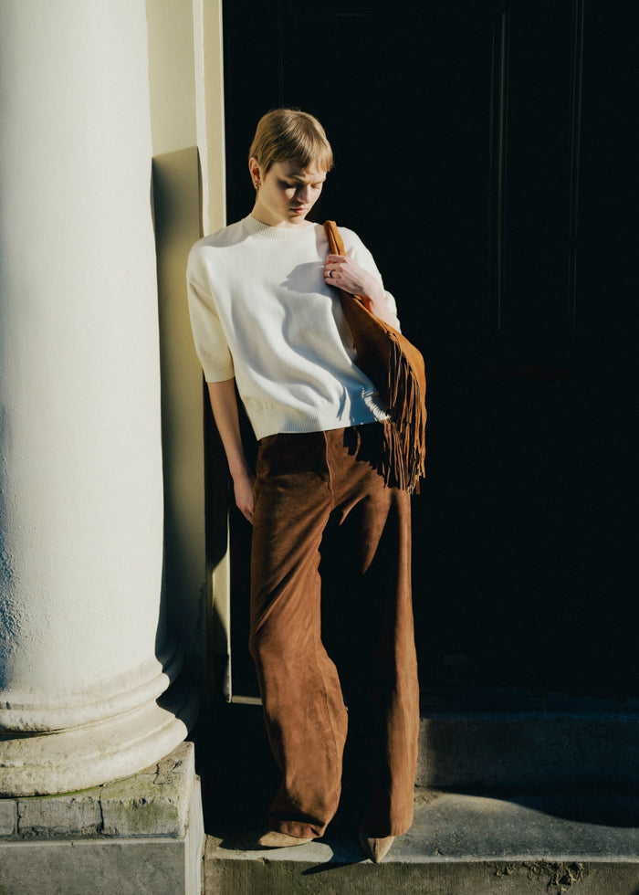 KAIA Suede Trousers
