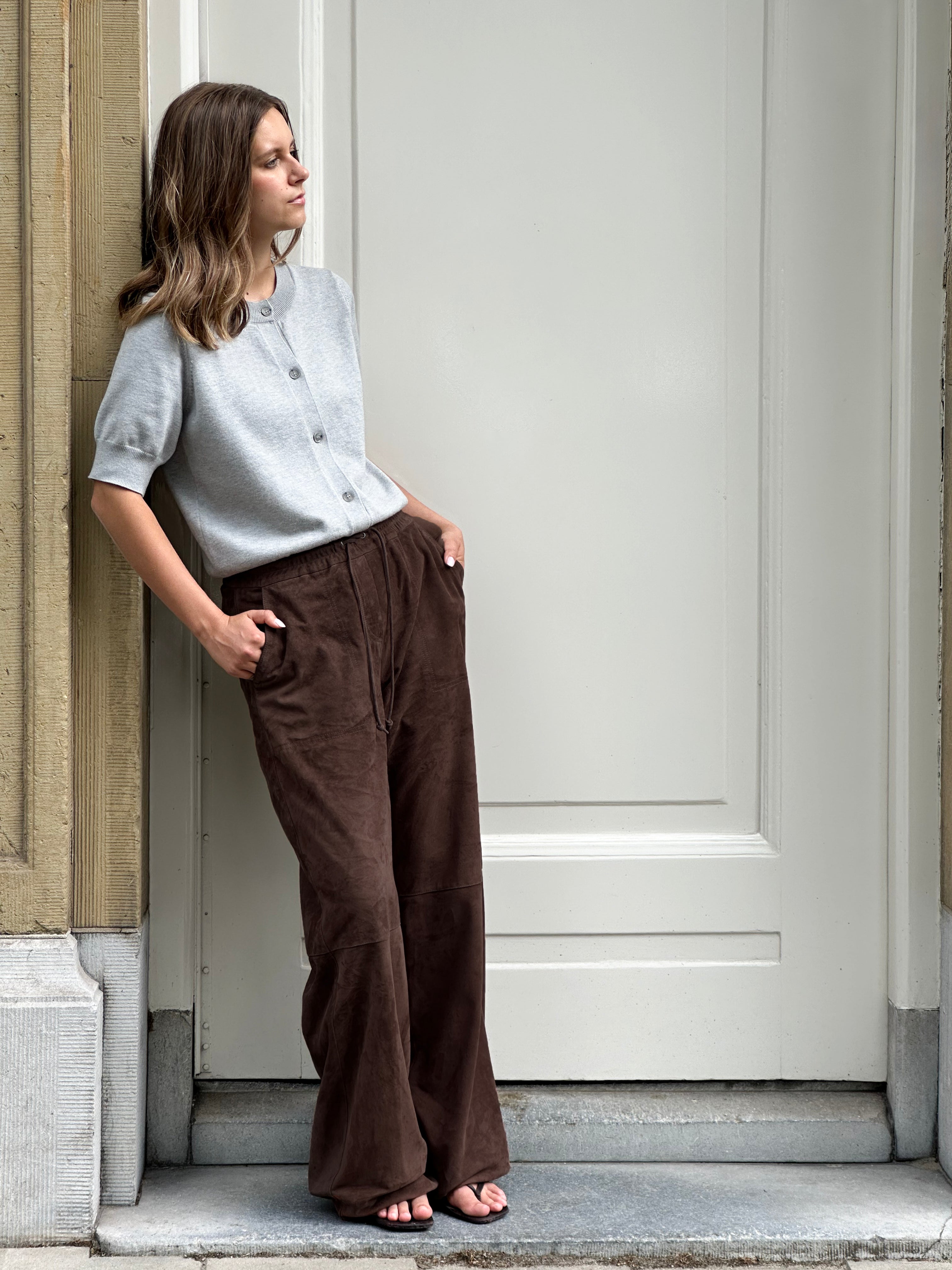 NADIA Suede Trousers