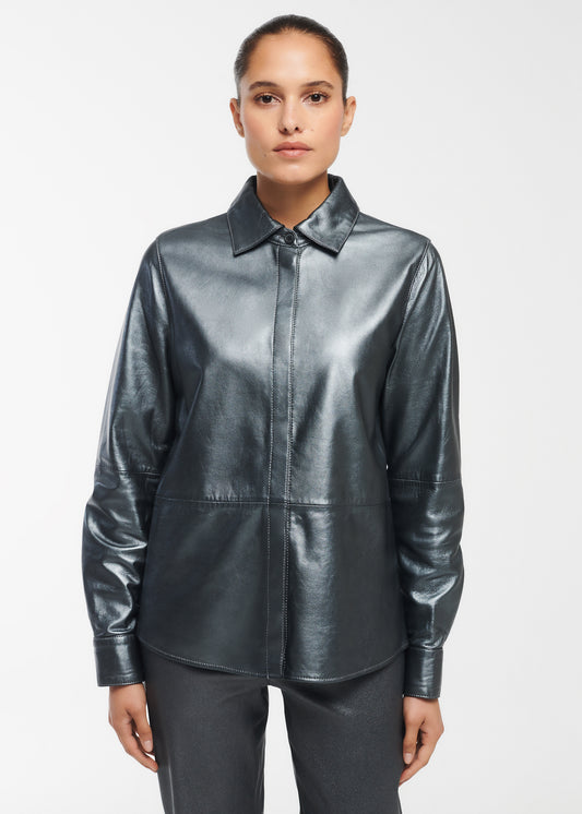 DAYHA Leather Shirt