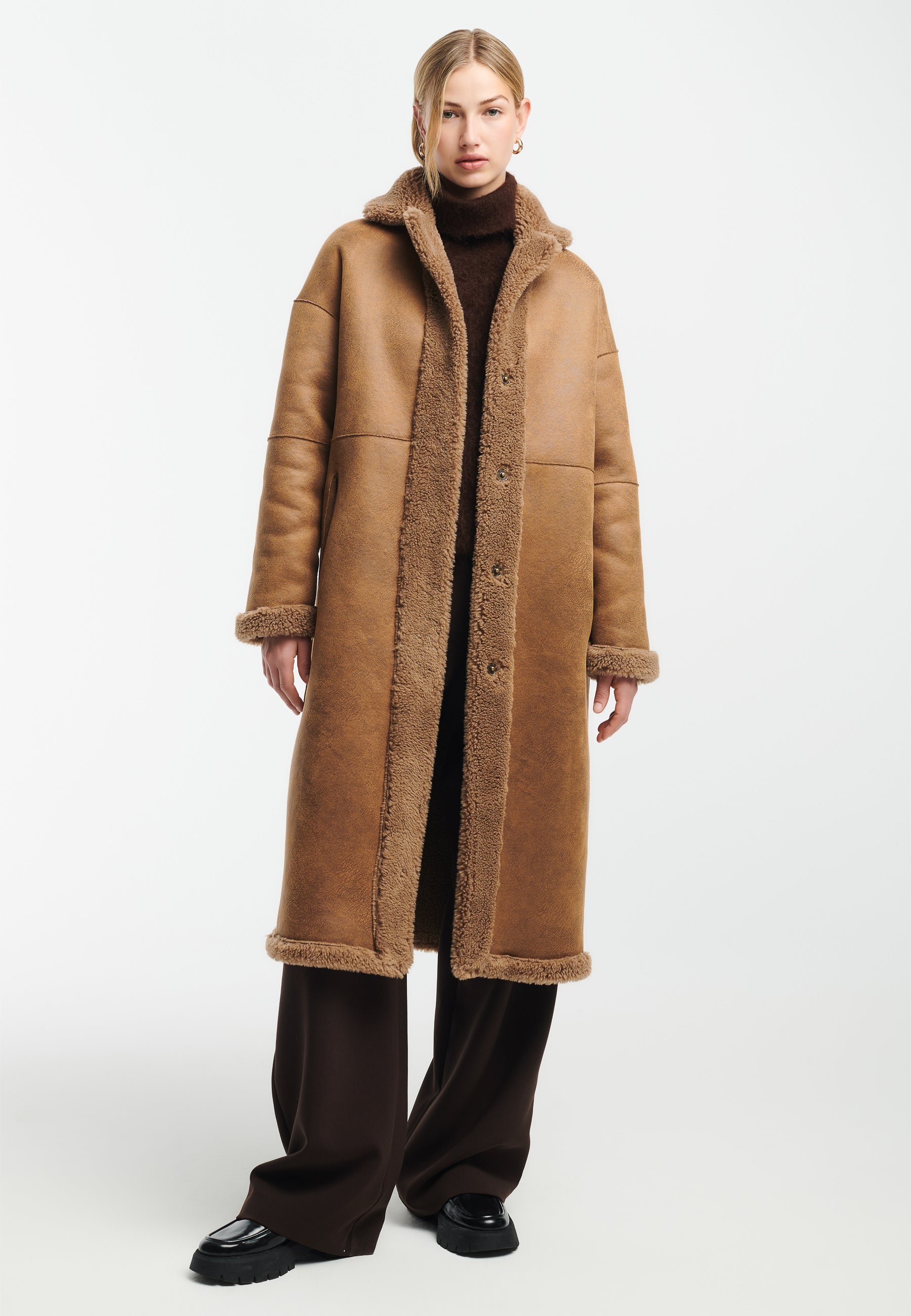 FLORENCE Teddy Wool Coat – STUDIO AR