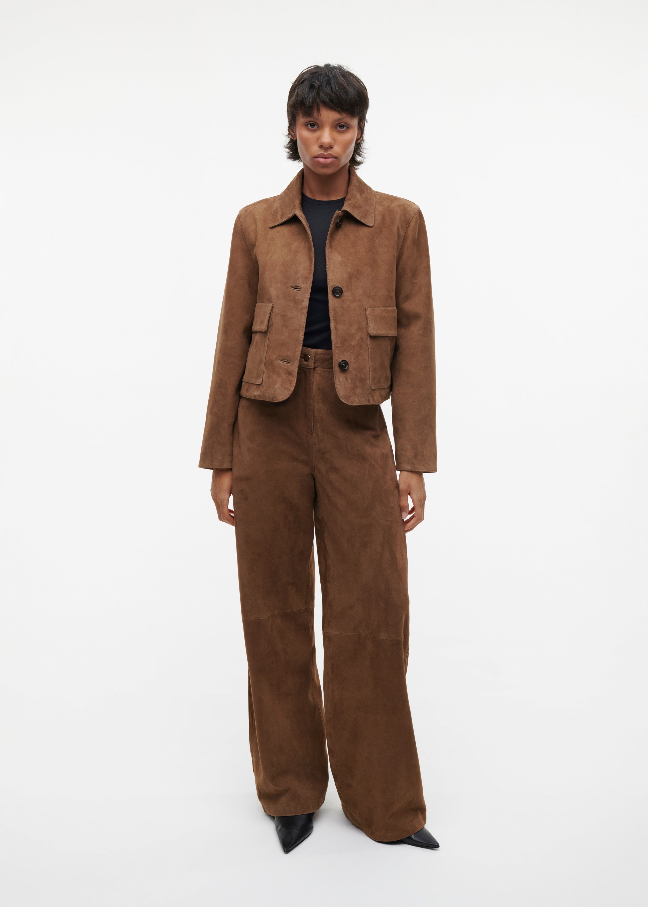 KAIA Suede Trousers