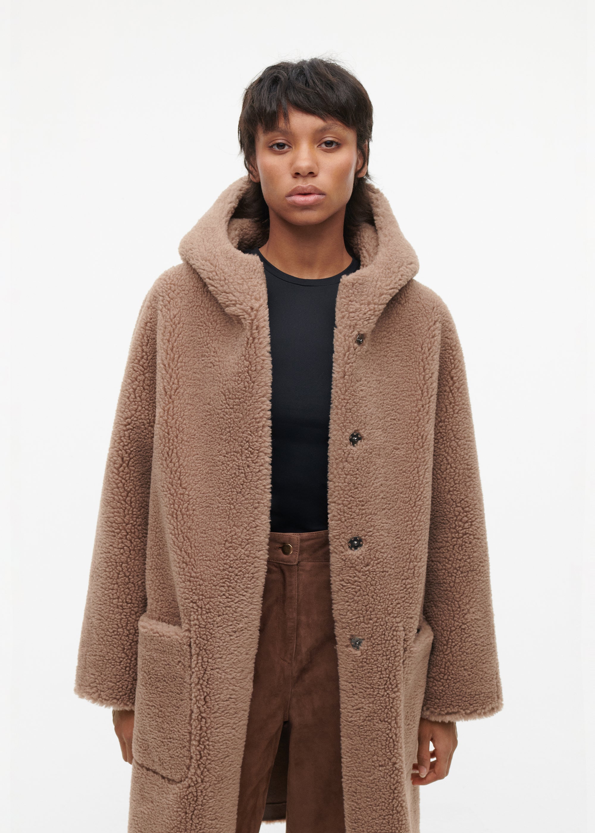 AISHA Teddy Wool Coat
