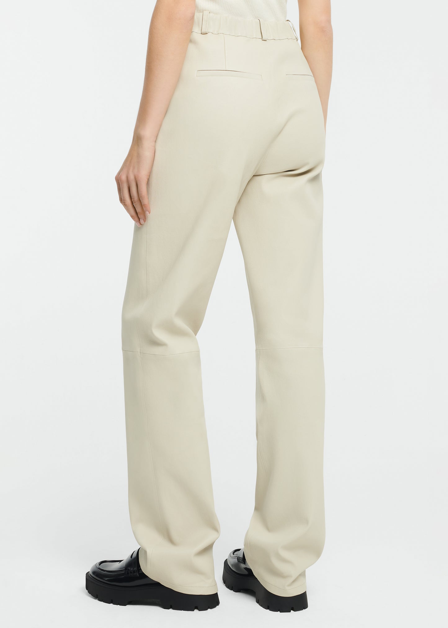LUNYA Leather Stretch Trousers