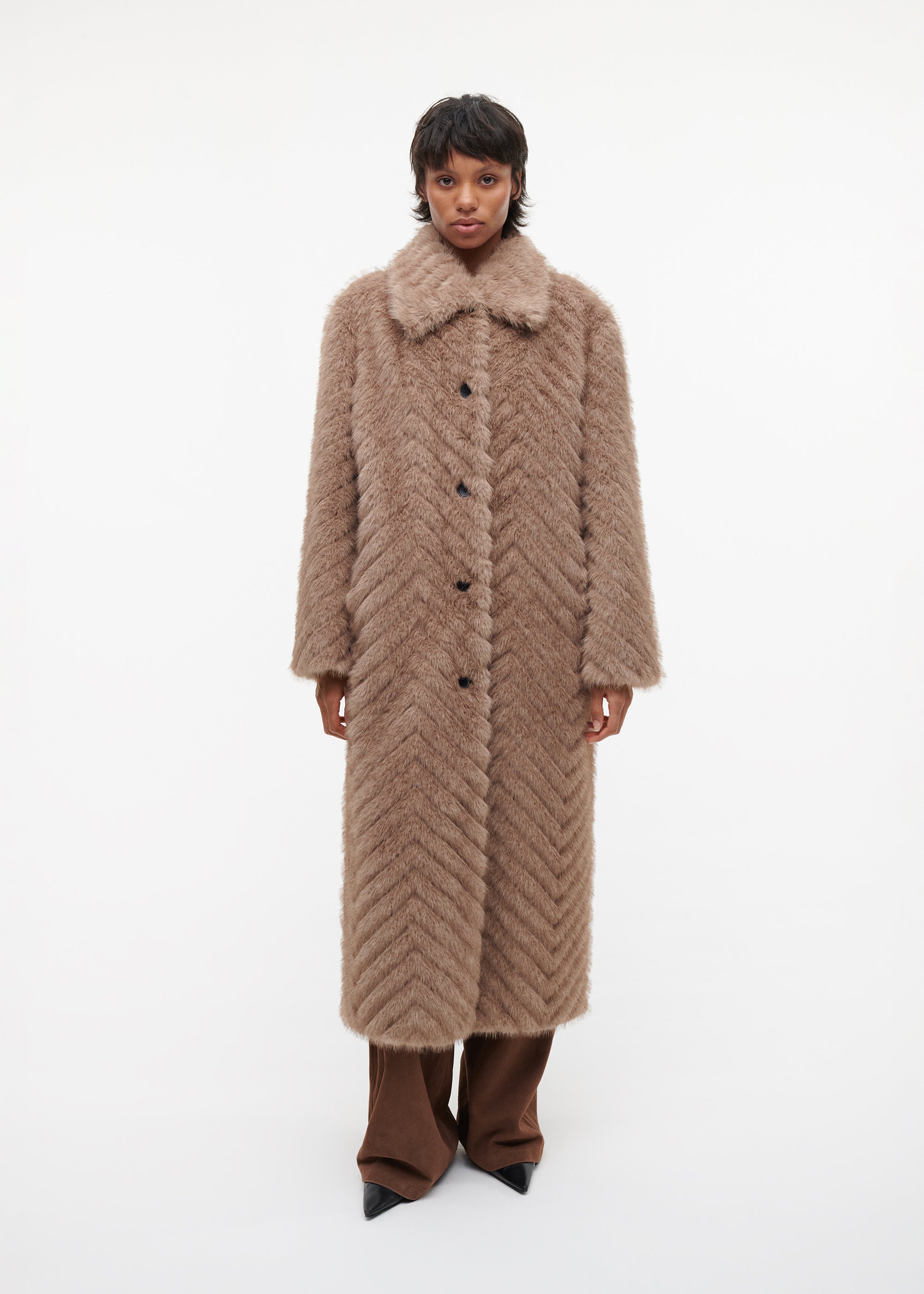 SCARLET Faux Mink Coat
