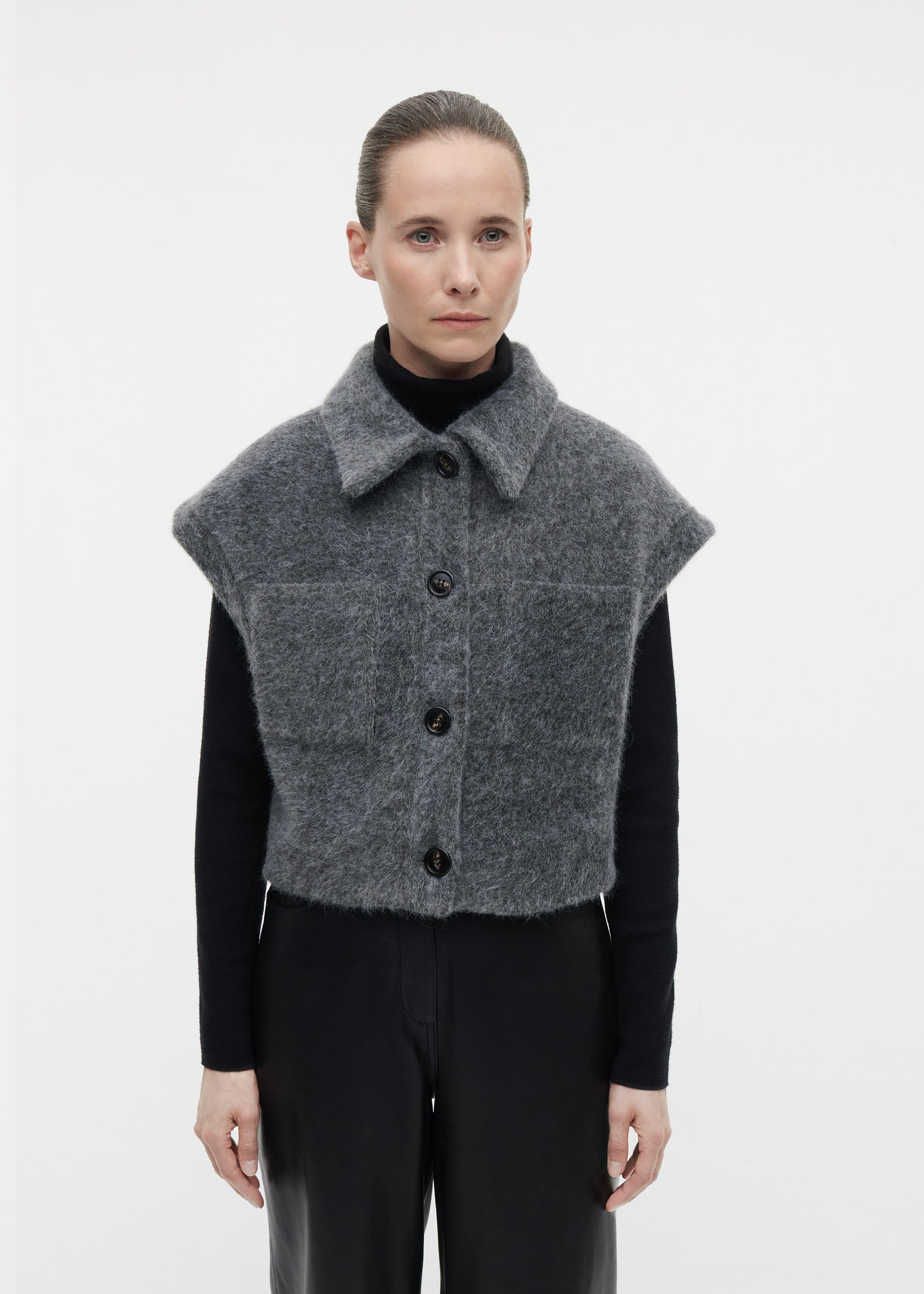 PLUME Faux Mohair Gilet