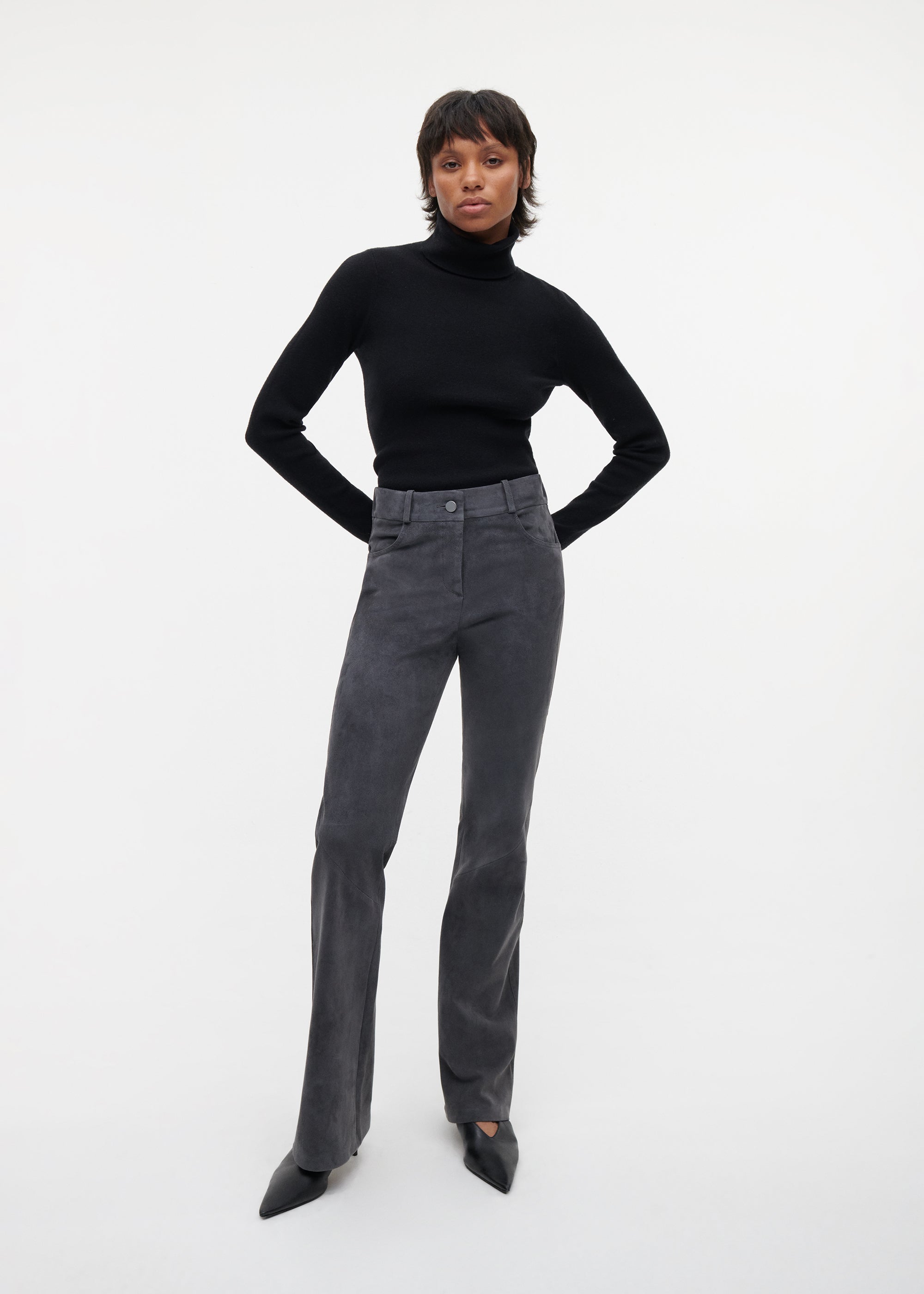 DUANA Suede Stretch Trousers