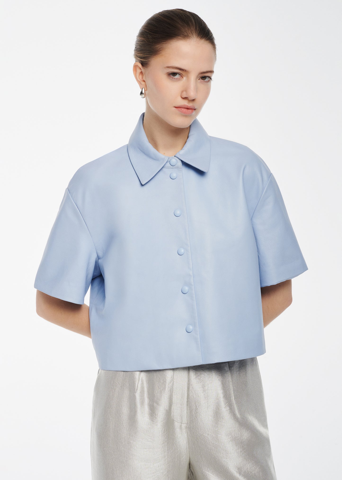 MACAYA Leather Top