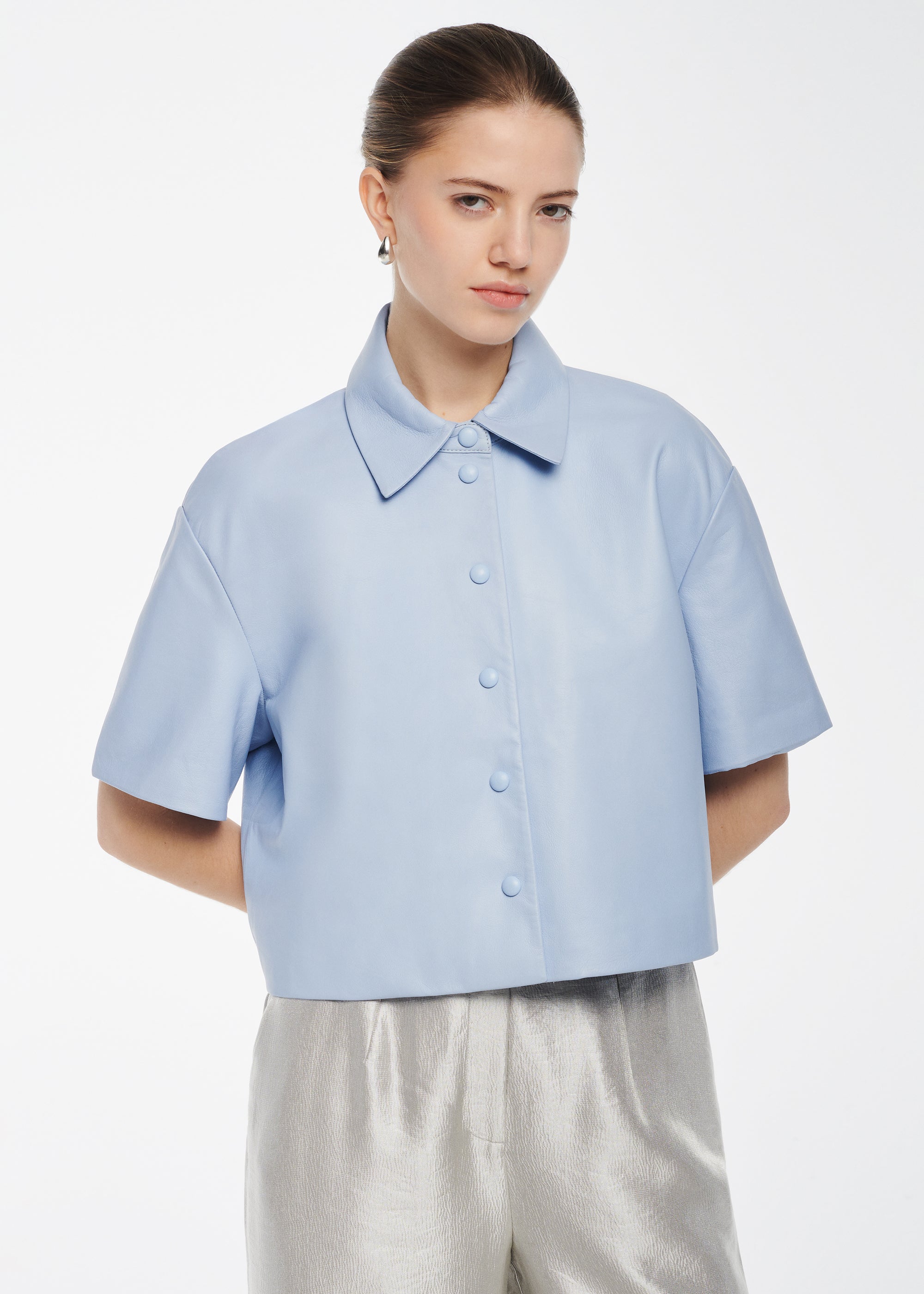 MACAYA Leather Top
