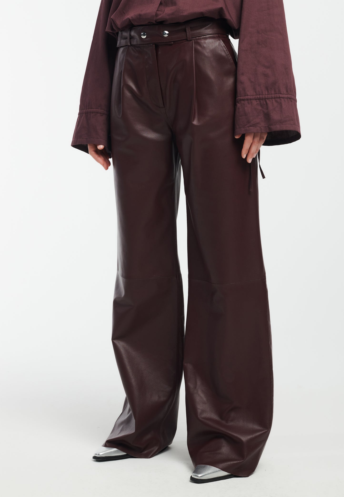MAY Leather Trousers