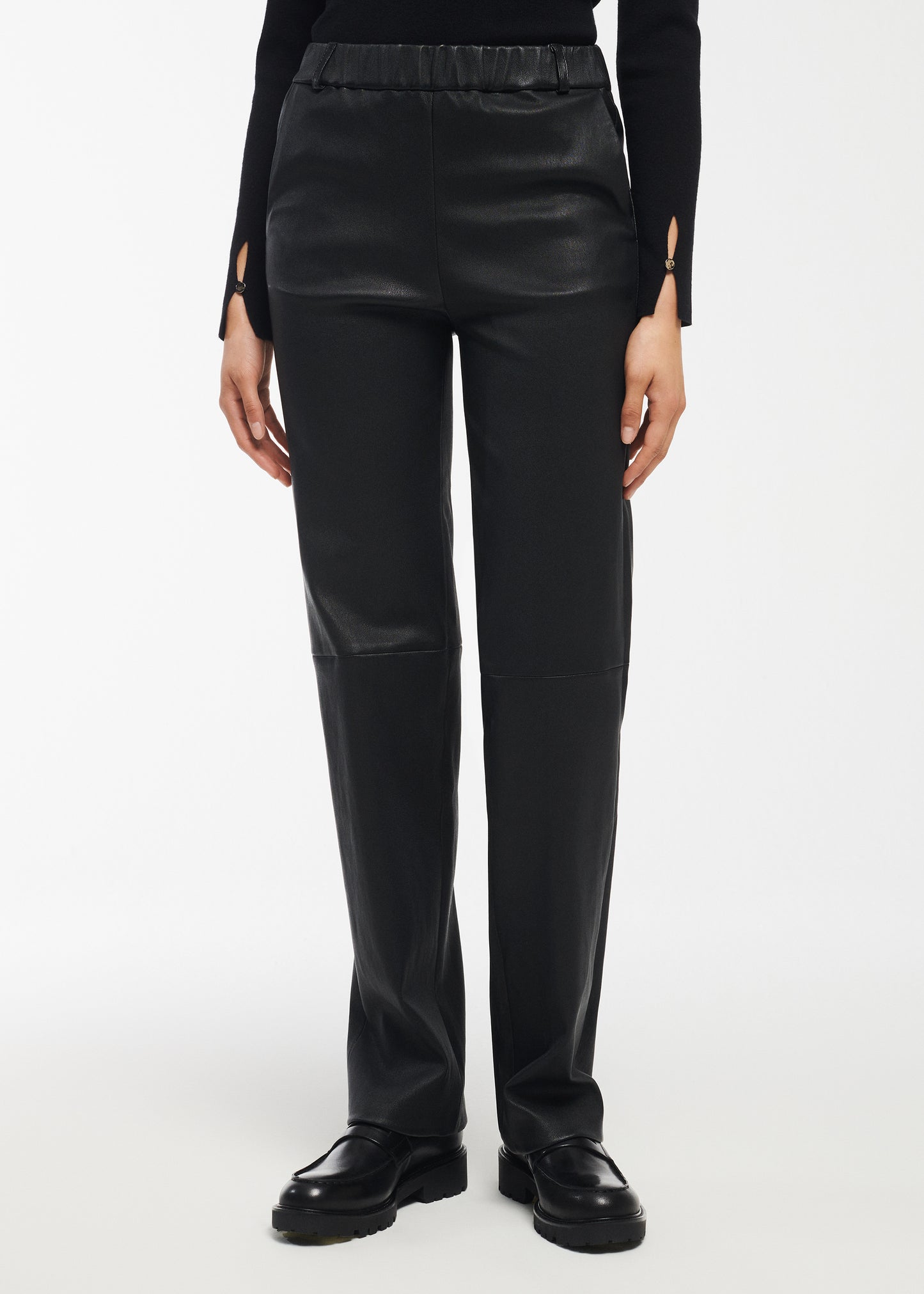 AILIS Stretch Leather Trousers