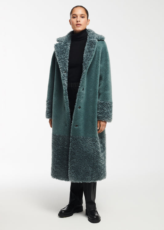 FLOOR Long Teddy Wool Coat