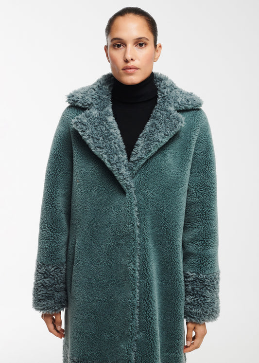 FLOOR Long Teddy Wool Coat