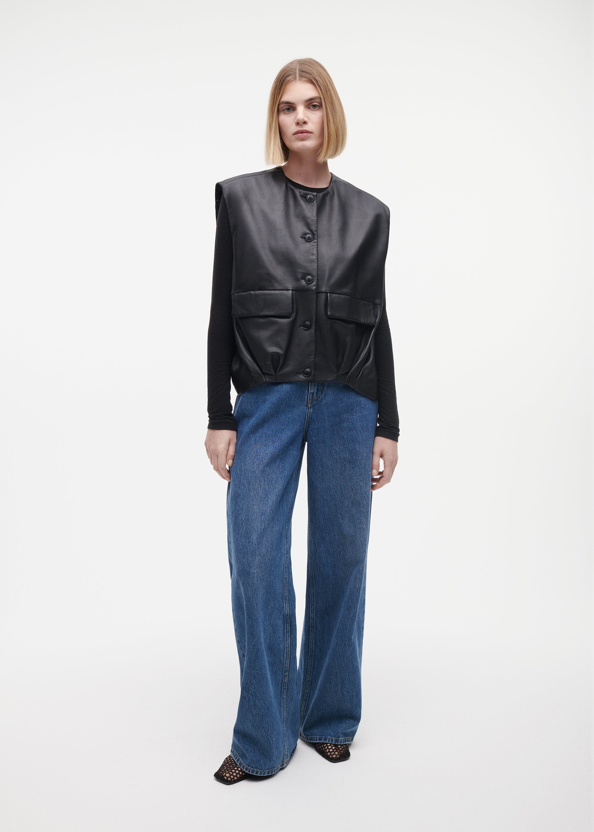 DANIELA Leather Gilet