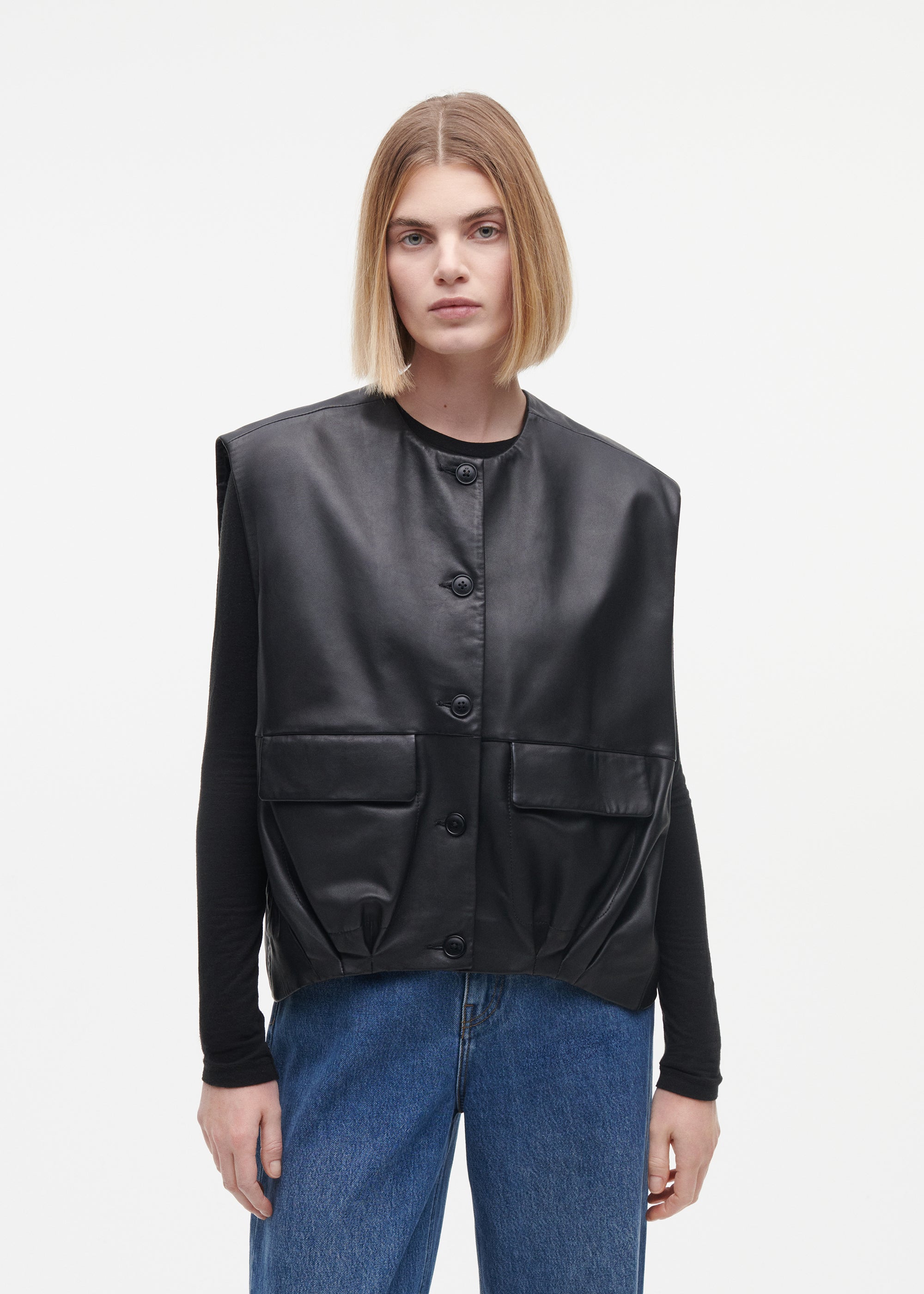 DANIELA Leather Gilet