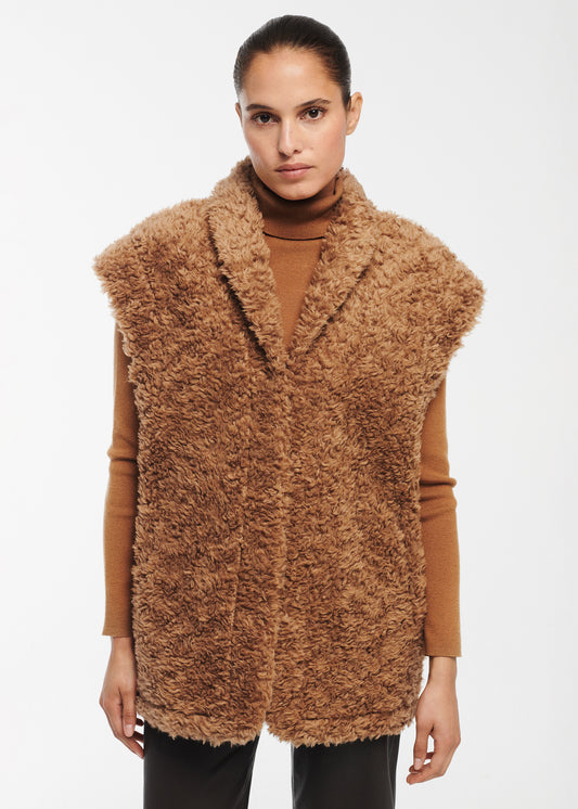 NERINE Teddy Wool Gilet