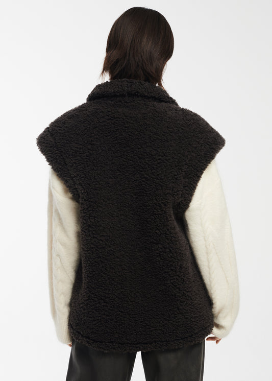 NERINE Teddy Wool Gilet