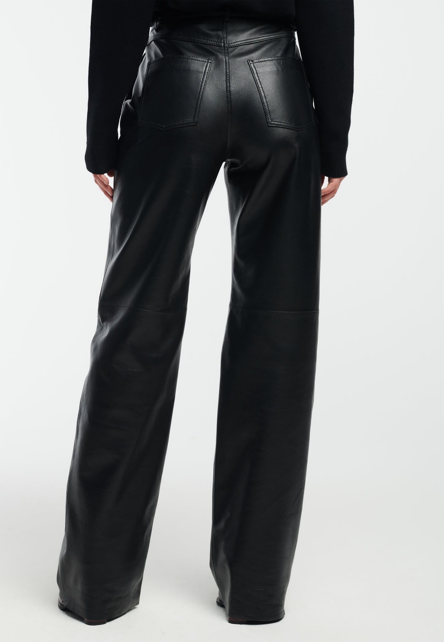 GLORY Straight-leg Leather Trousers