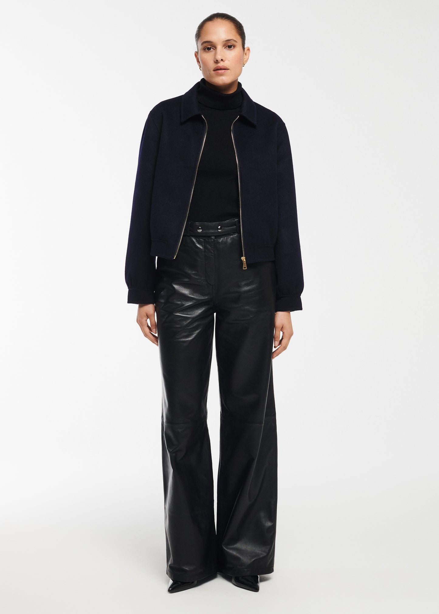 KAIA Leather Trousers