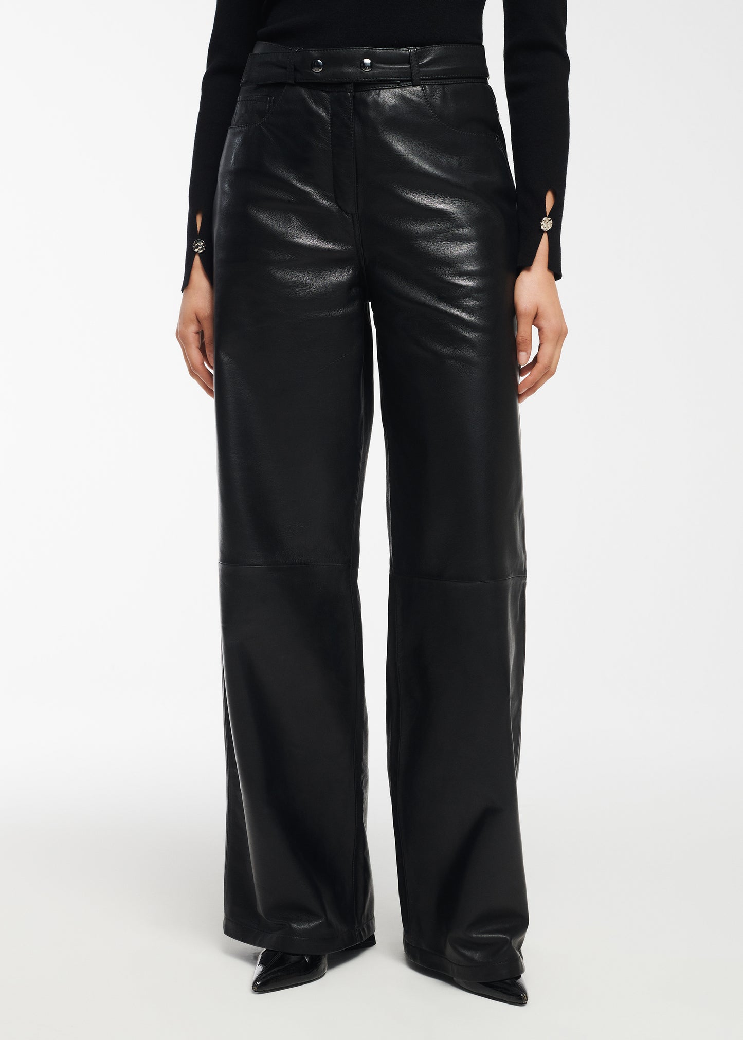 KAIA Leather Trousers