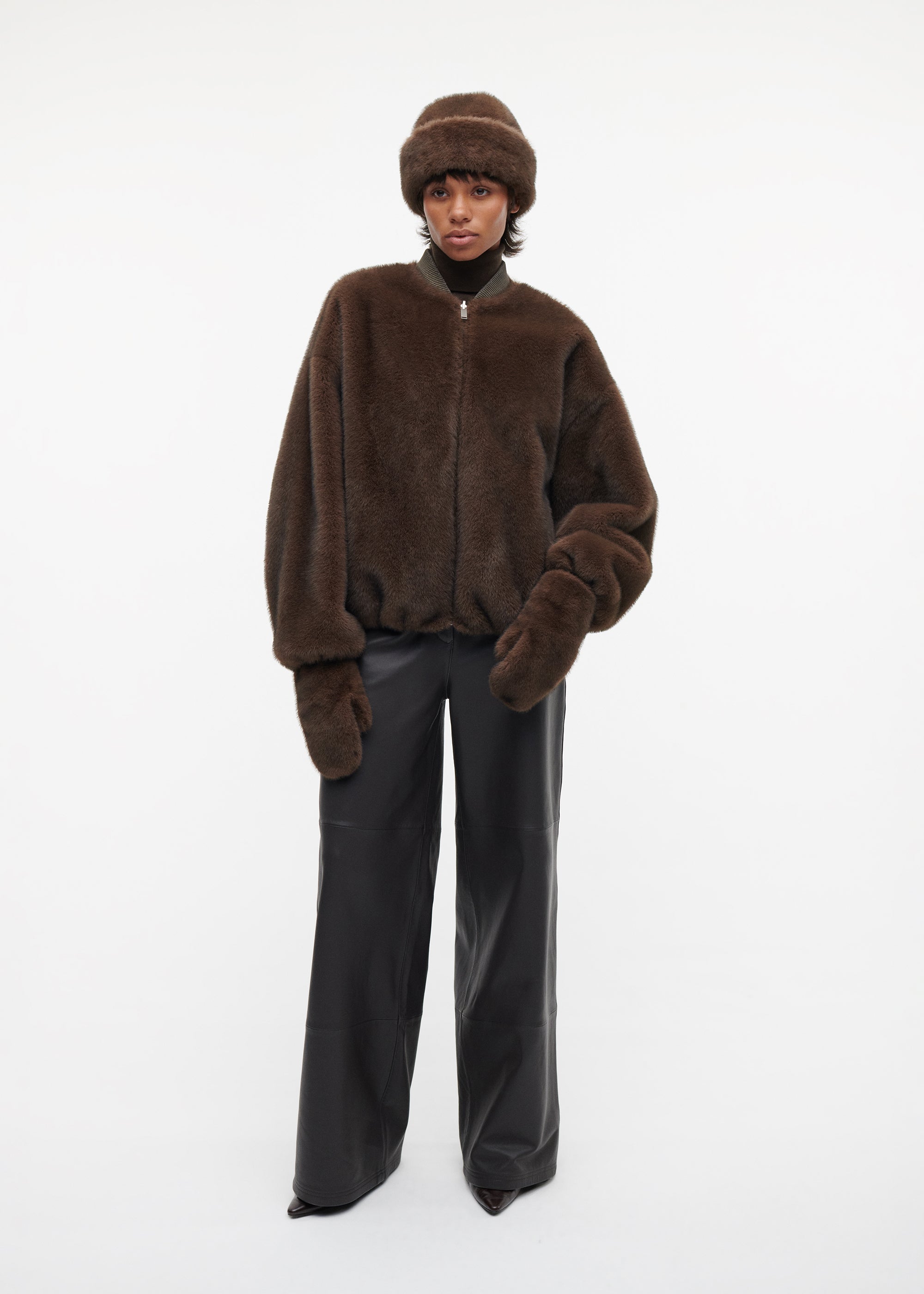EVALYN Faux Fur Gloves