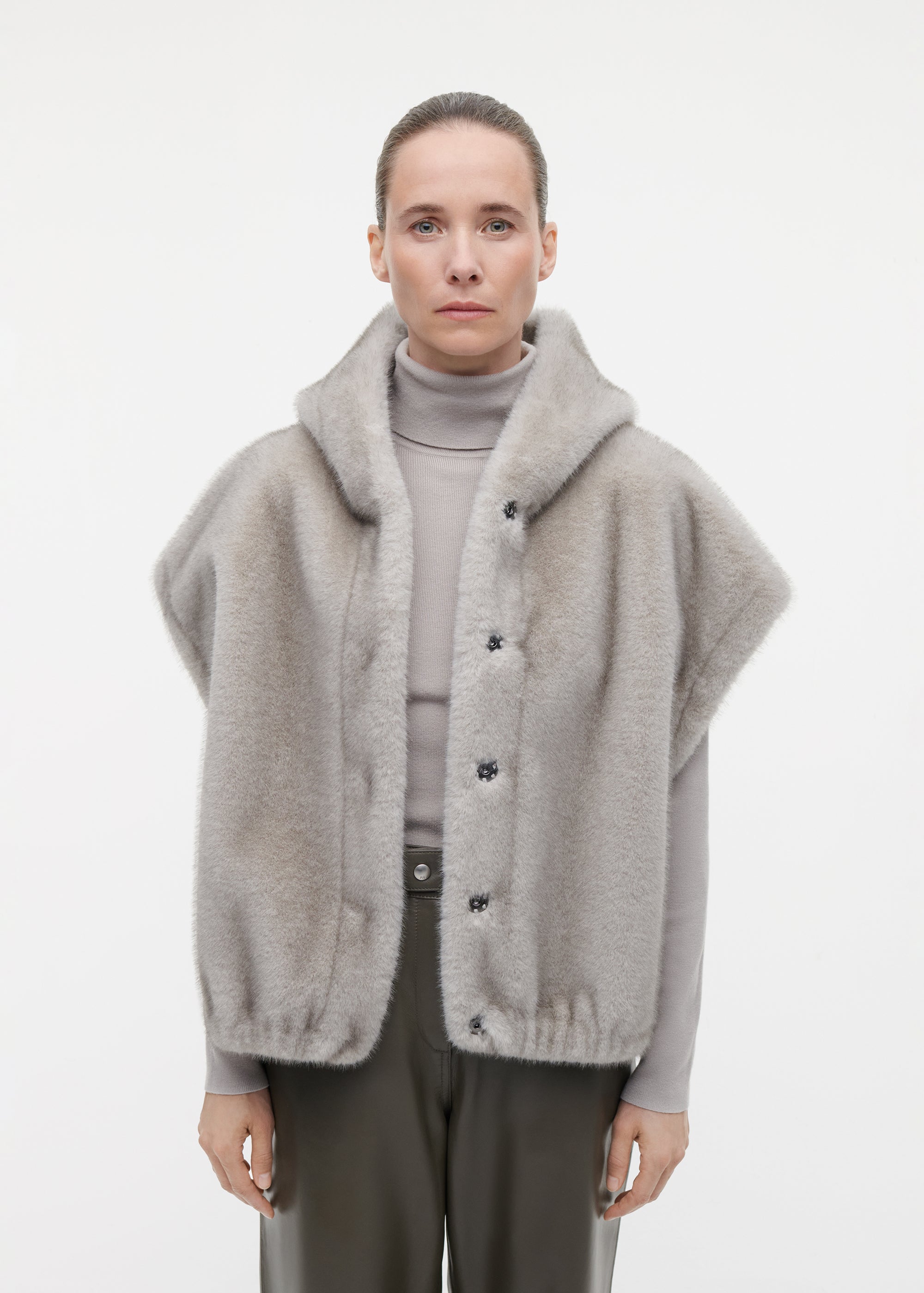 OLENA Reversible Faux Fur Gilet