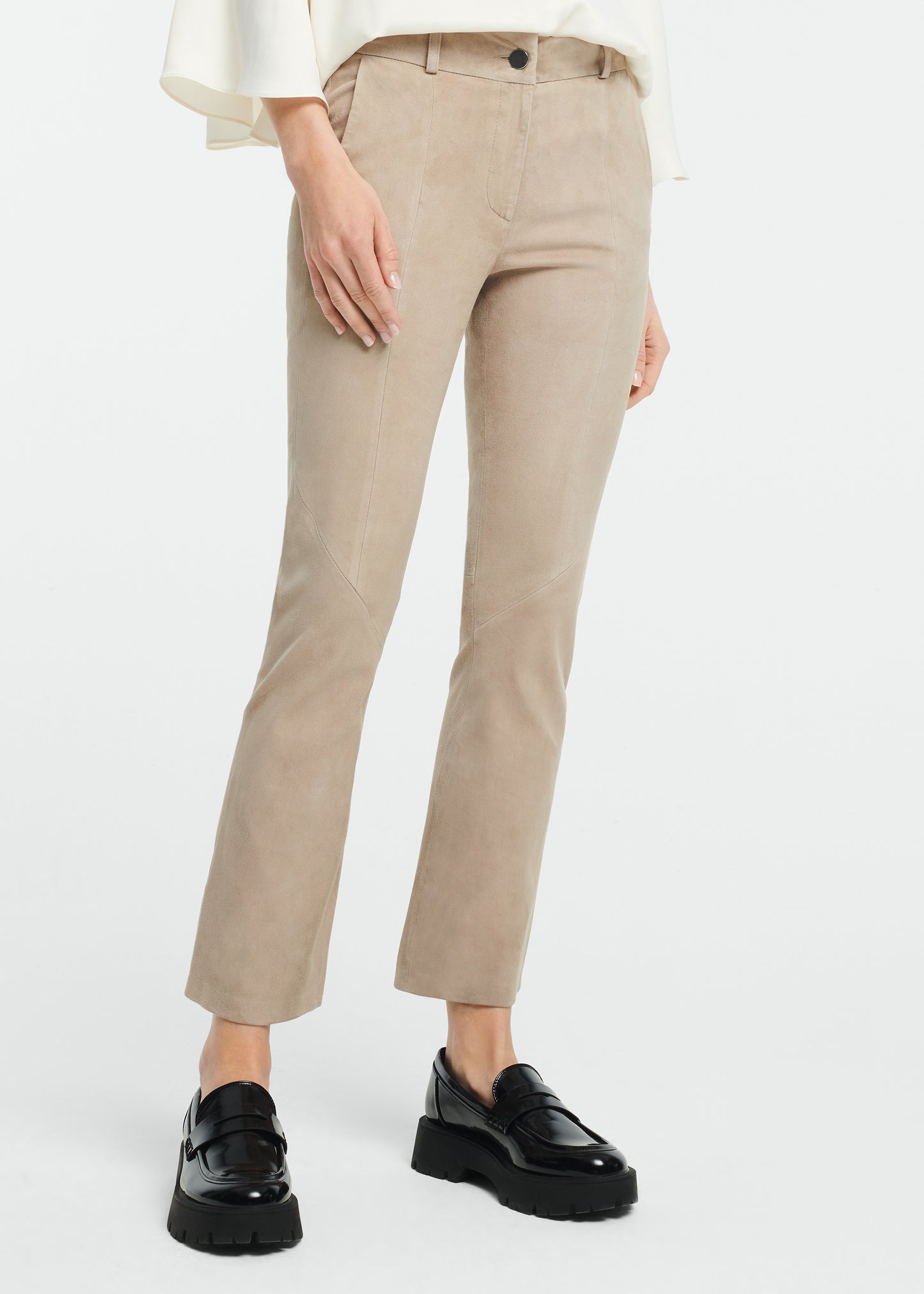 DEANNA Leather Stretch Trousers